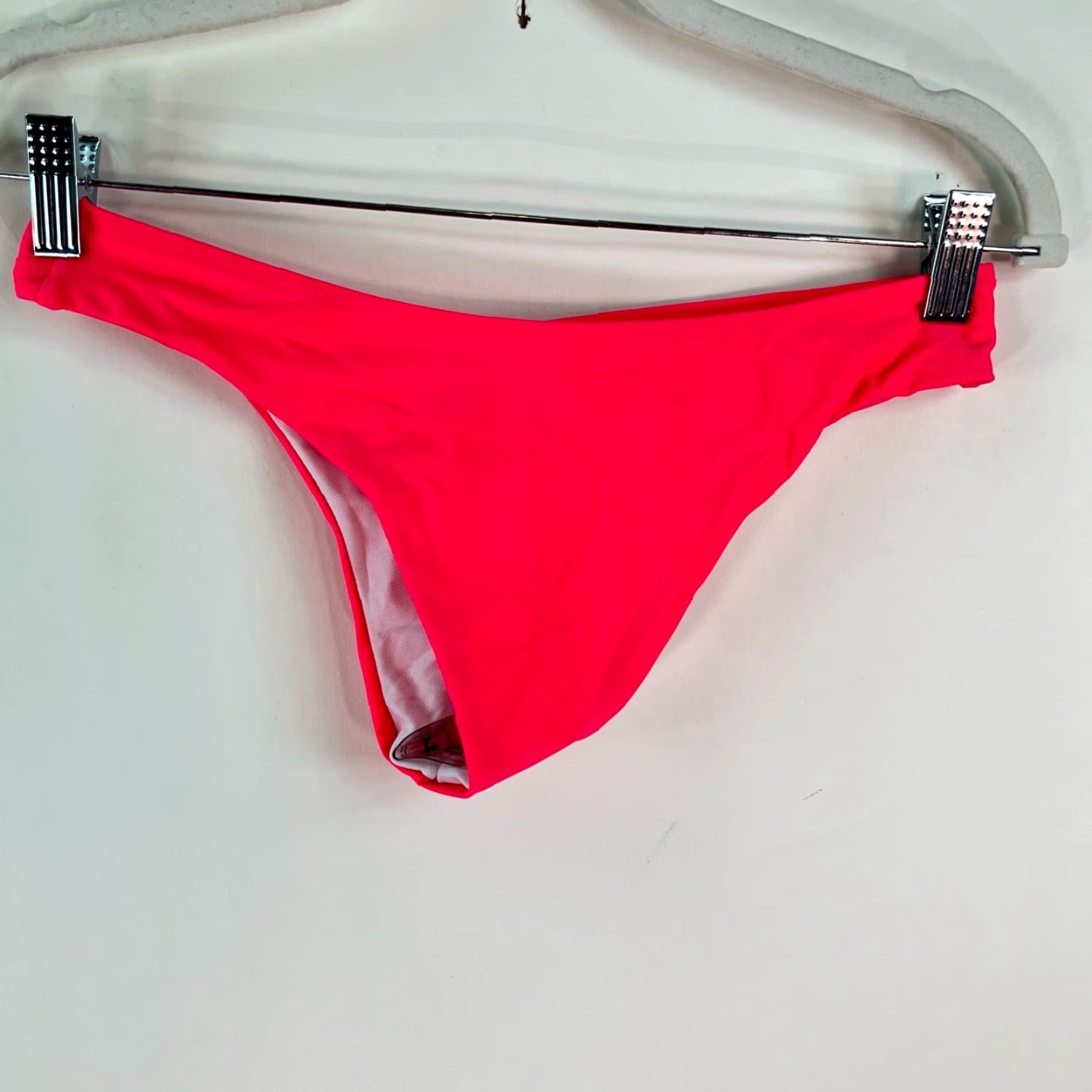 Shein SheIn Bikini Swimsuit Womens Size M Pink 2 Piece Swim Top Bandeau Spaghetti Strap Adjustable Padded Nylon Spandex Size ONE SIZE - 5 Thumbnail
