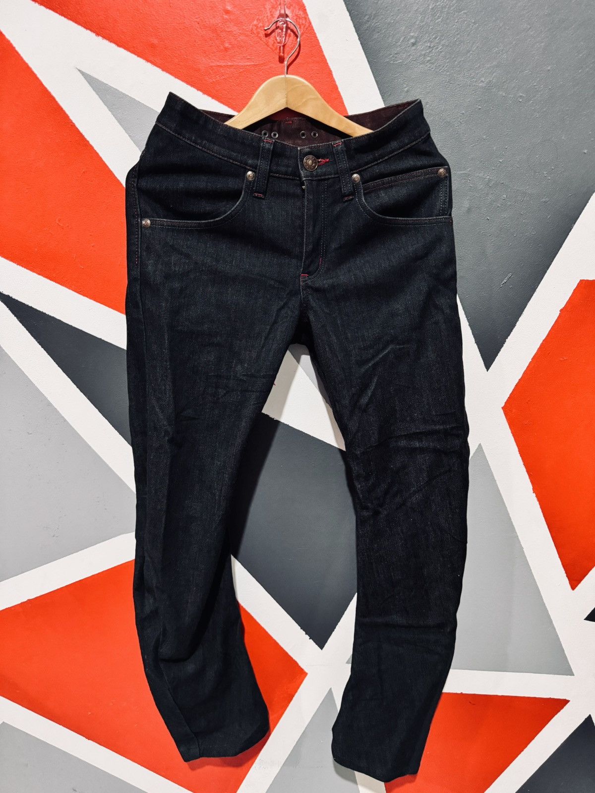 image of Distressed Denim x Edwin 56 Design X Edwin Wild Fire Denim Pant in Blue, Men's (Size 29)