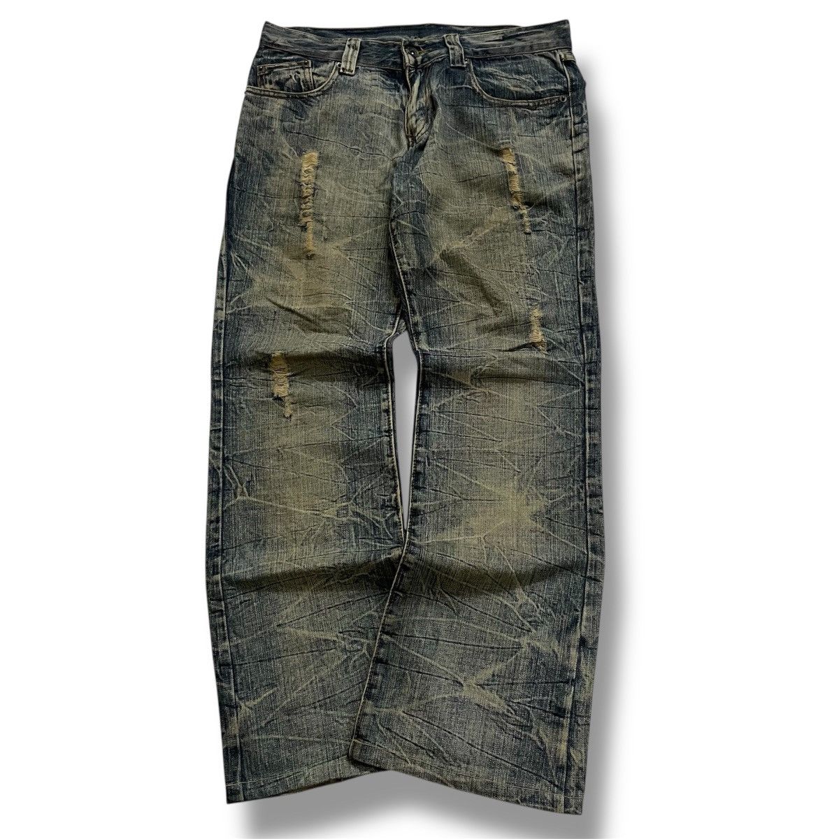 semanticdesign Vintage Semantics Design FLARED Cut Disstresd Size US 32 / EU 48 - 1 Thumbnail