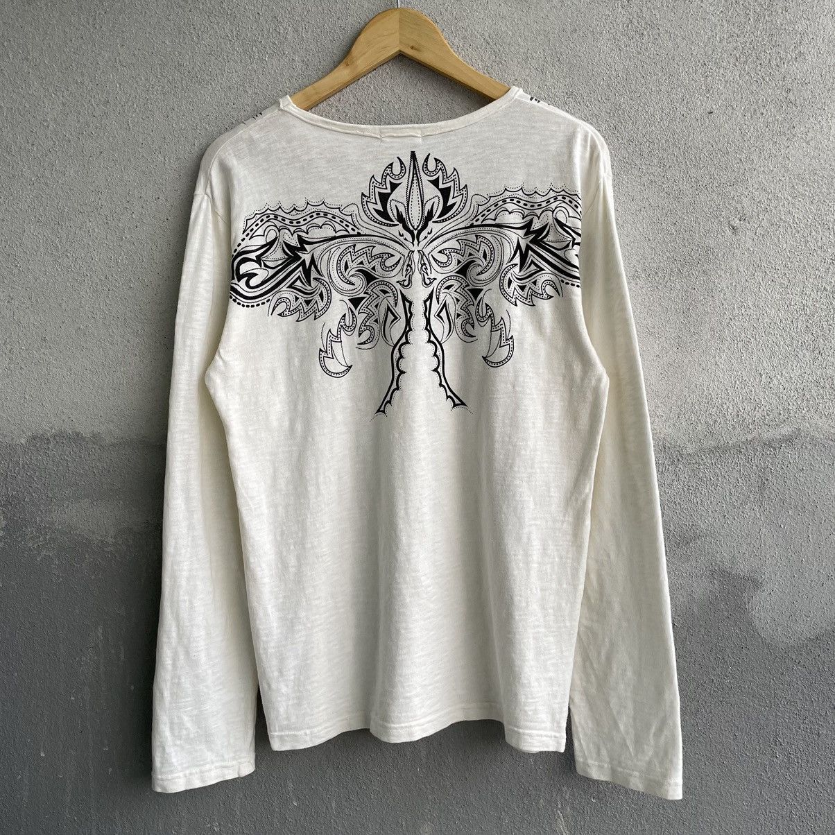 Japanese Brand Vintage Y2K Tribal Tattoo Design Tee Shirt Size US M / EU 48-50 / 2 - 2 Thumbnail