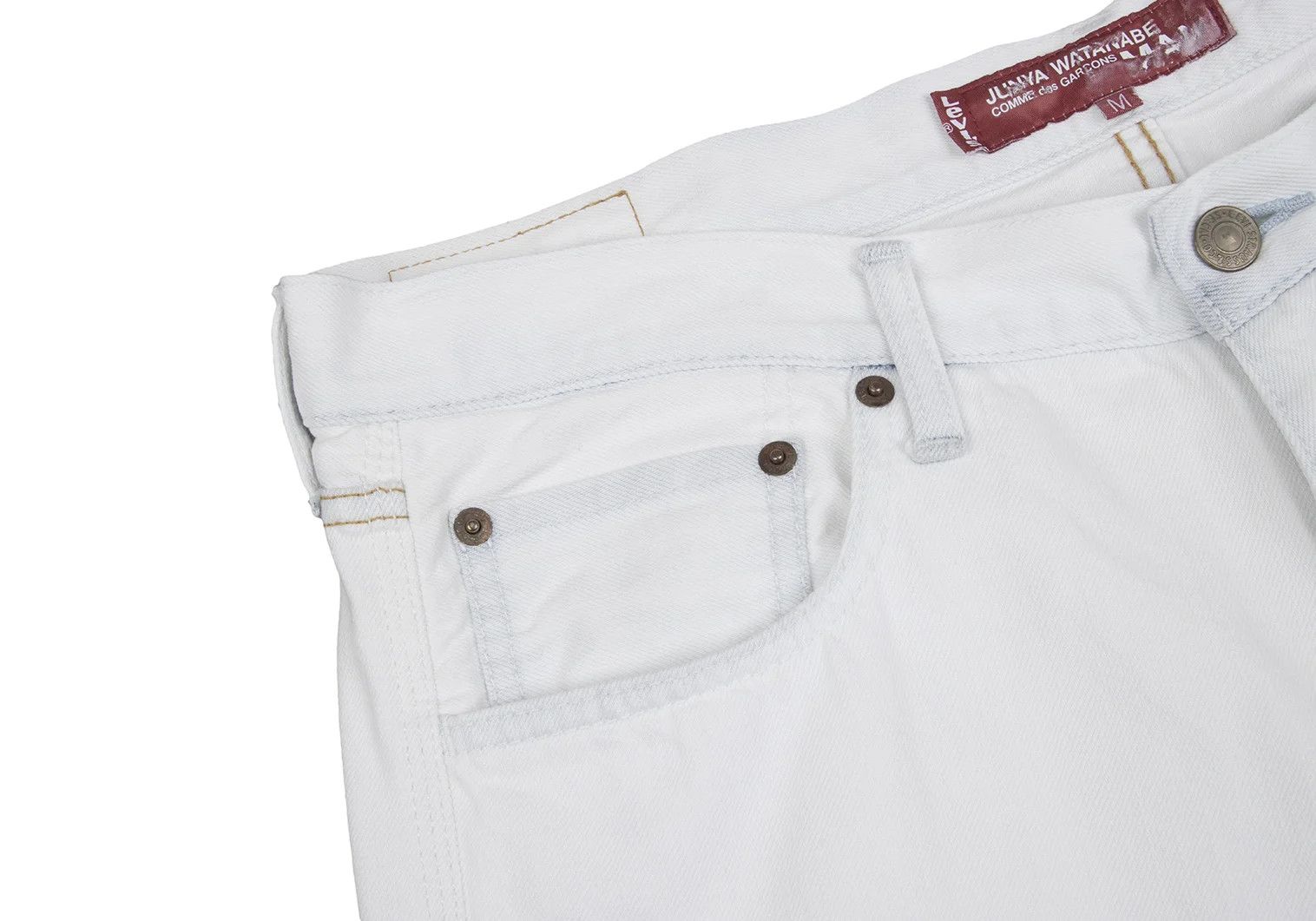 Junya Watanabe Bleached Denim Pants in Off White Size M Size US 30 / EU 46 - 4 Thumbnail