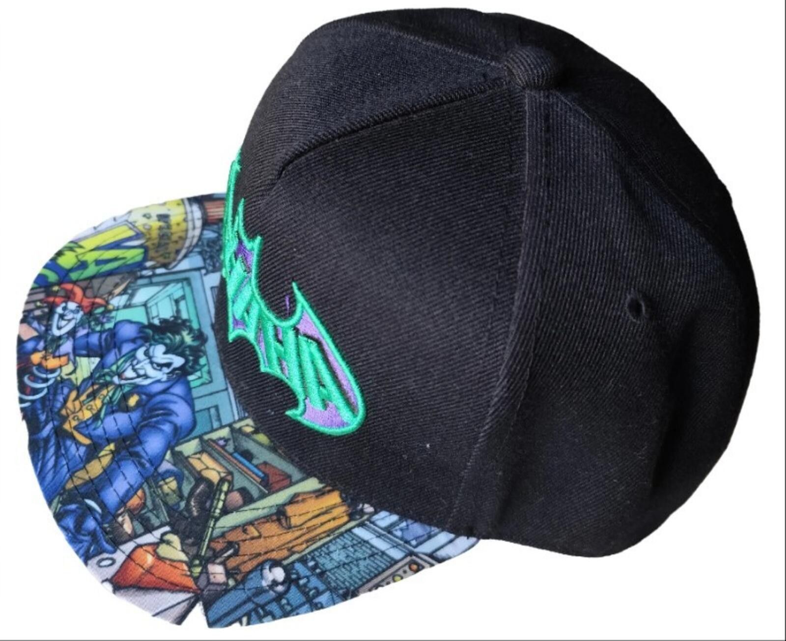 Jomers DC Comics Batman The Joker Purple Black Green Snapback Hat Size ONE SIZE - 3 Thumbnail