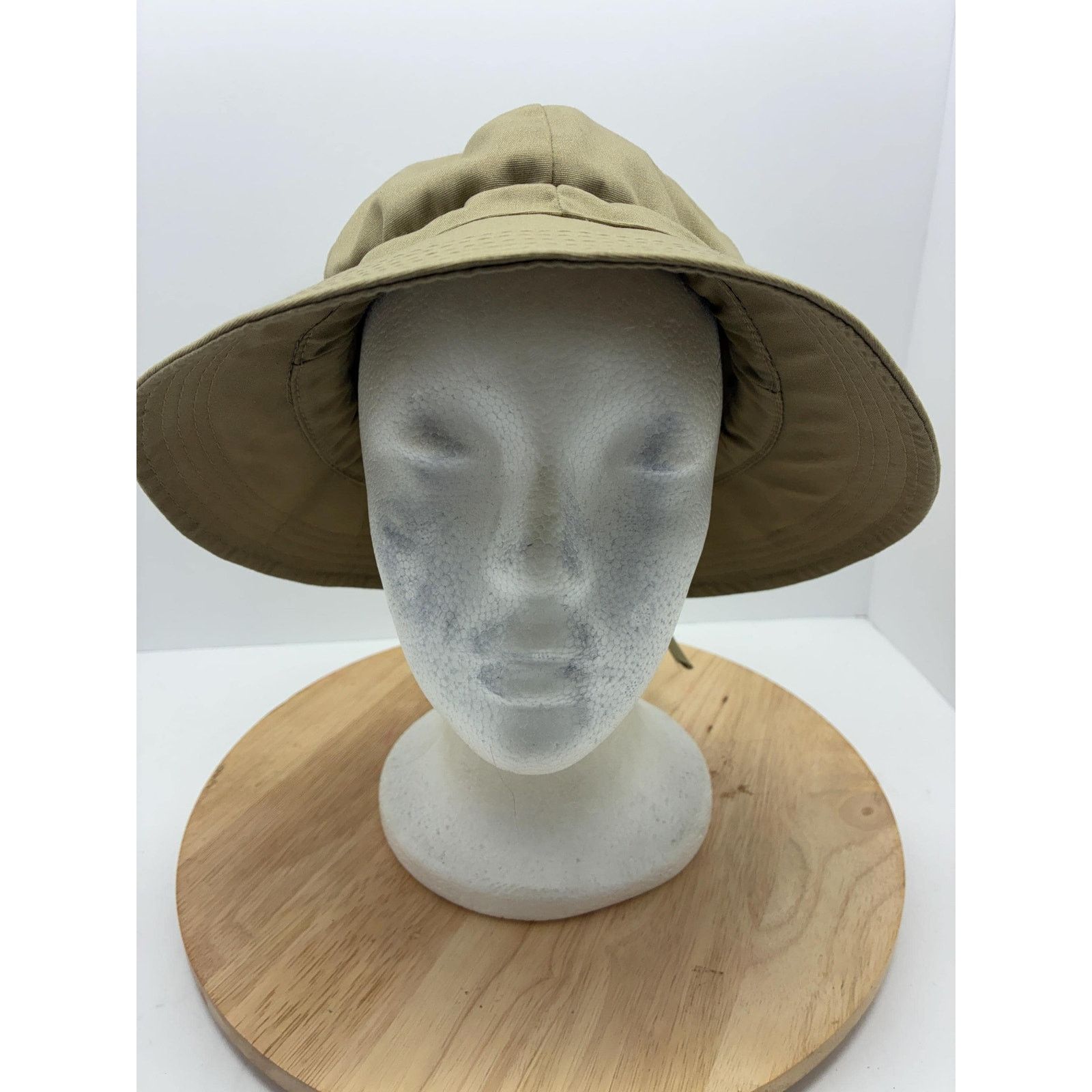 London Fog Vintage London Fog Sun Hat | Y2K Khaki Wide Brim Hat Size ONE SIZE - 2 Thumbnail
