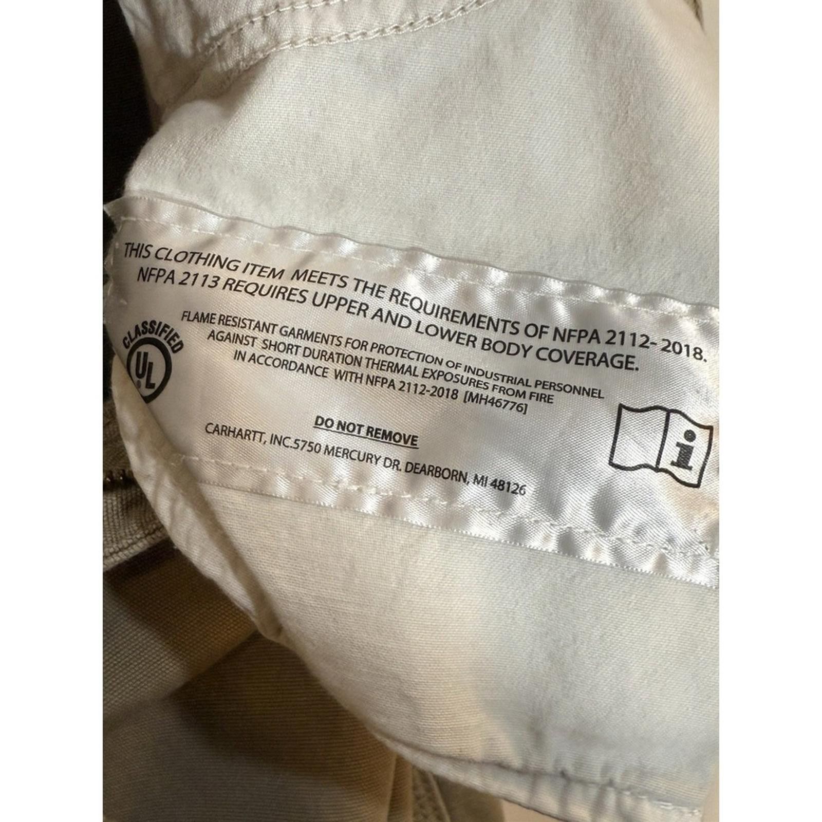 Carhartt Carhartt Pants Men's Cat 2 FR Sz. 36x32 Original Fit- Read Size US 36 / EU 52 - 3 Thumbnail