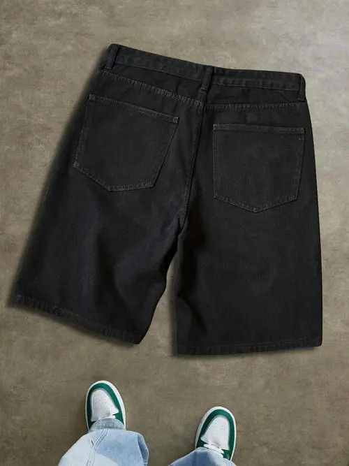 Jean VINTAGE graphic Y2K DRIP denim shorts Size US 34 / EU 50 - 4 Thumbnail