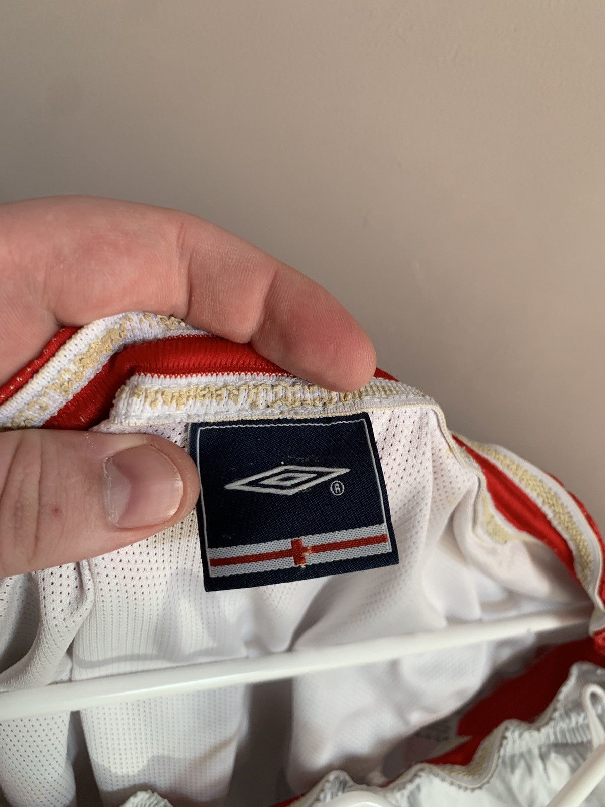 Umbro Vintage England silver shorts 2004 away Umbro soccer Size US 36 / EU 52 - 10 Thumbnail