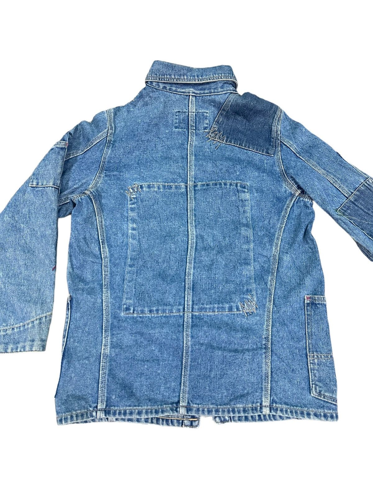 Vintage RARE VINTAGE SINA COVA LUPO DI MARE PATCHWORK DENIM JACKET Size US S / EU 44-46 / 1 - 7 Thumbnail