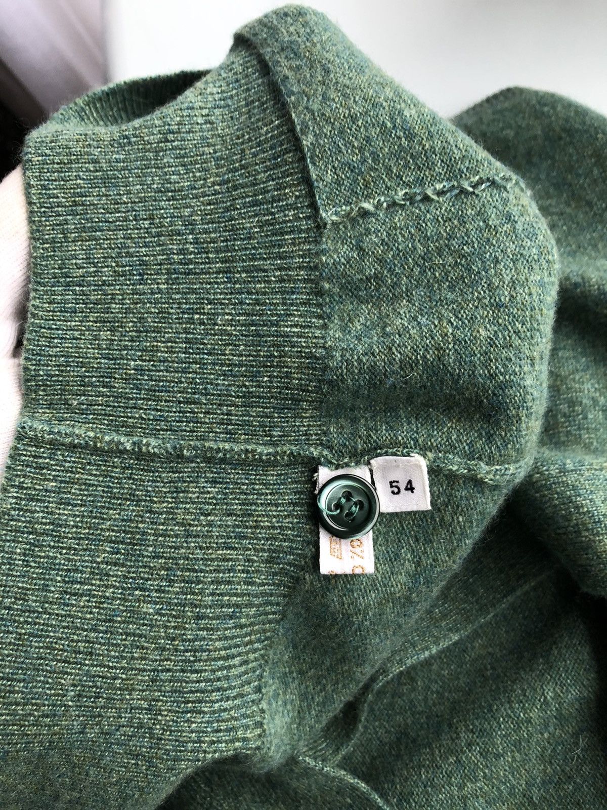 Brioni × Vintage Vintage Brioni green cashmere cardigan Size US L / EU 52-54 / 3 - 11 Thumbnail