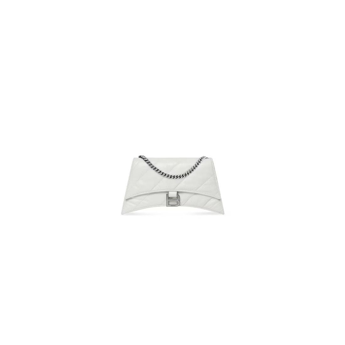 Balenciaga o1srvl11e0525 Size: OS / Crush XS Chain Bag Quilted White Size ONE SIZE - 4 Thumbnail
