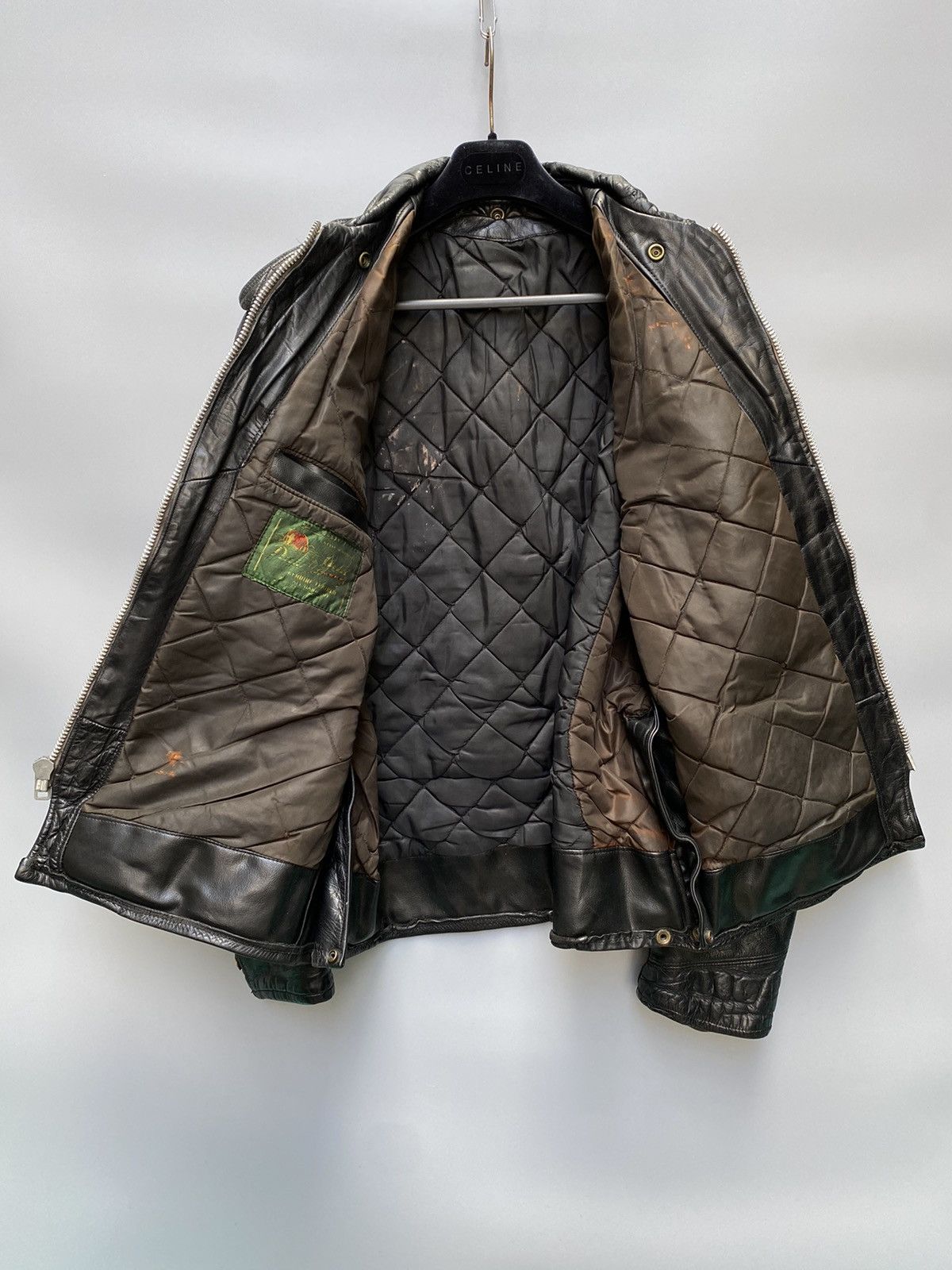 Schott 1950s Dur-o-Jac by Schott Police Leather Jacket Size US M / EU 48-50 / 2 - 17 Thumbnail
