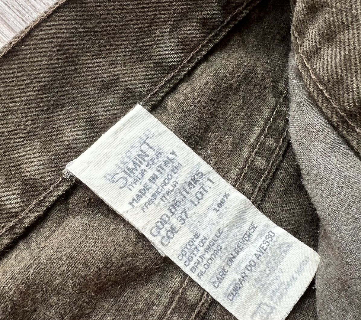 Armani × Vintage Vintage Armani Jeans Denim Dark Green Pants Size 29" - 7 Thumbnail
