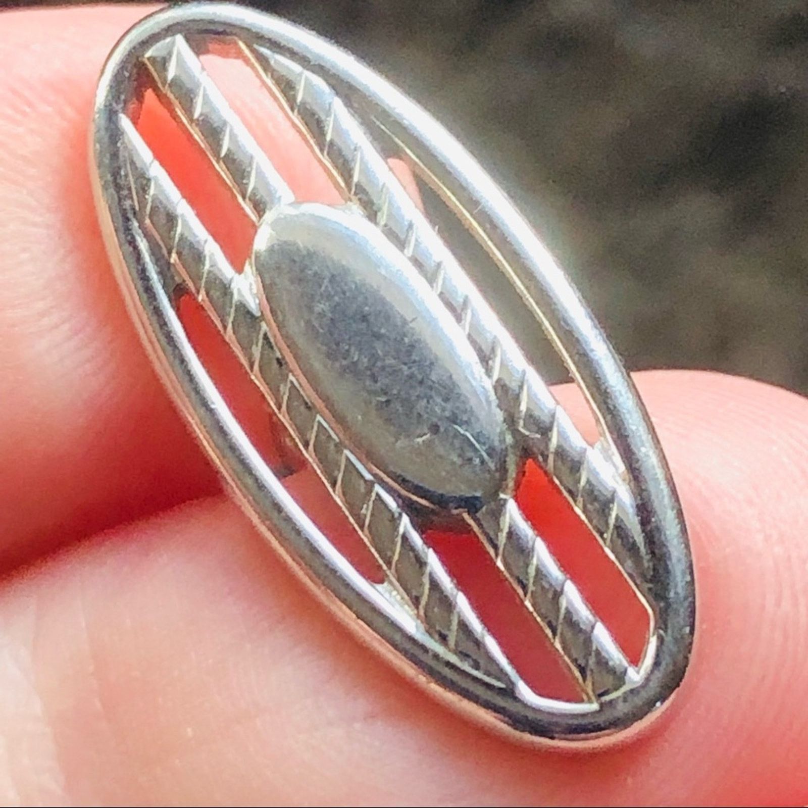 Vintage Vintage men’s Swank silver thin oval rope design cuff links Size ONE SIZE - 2 Thumbnail