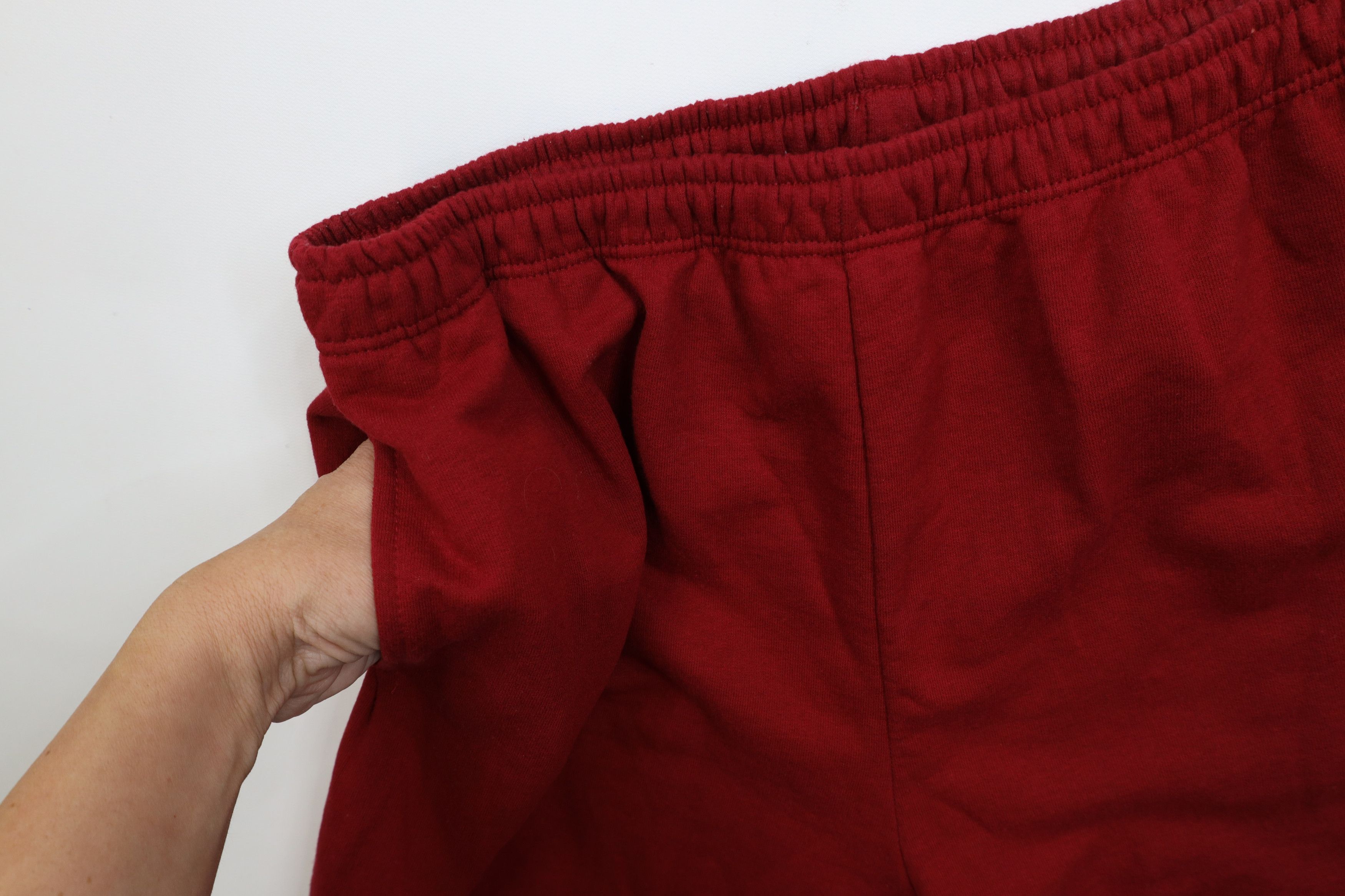 Vintage Vintage 90s Streetwear Blank Sweatpants Joggers Pants Red Size US 36 / EU 52 - 8 Thumbnail