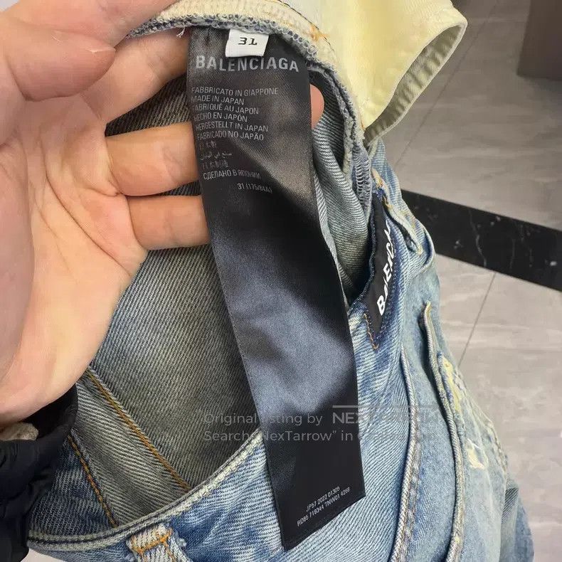 Balenciaga Balenciaga Distressed Denim Jeans Size US 31 - 7 Thumbnail