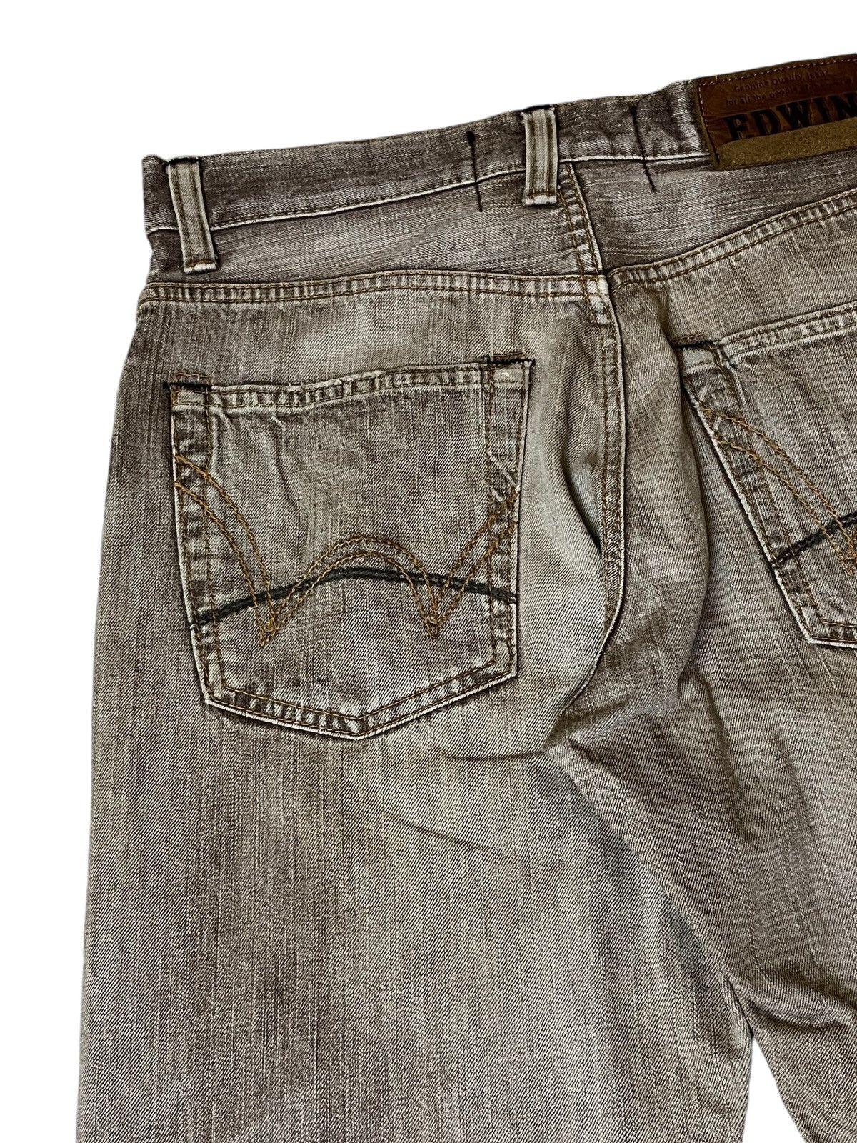Edwin SICK🔥VINTAGE EDWIN 505V DISTRESSED REDLINE SELVEDGE JEANS Size US 32 / EU 48 - 9 Thumbnail