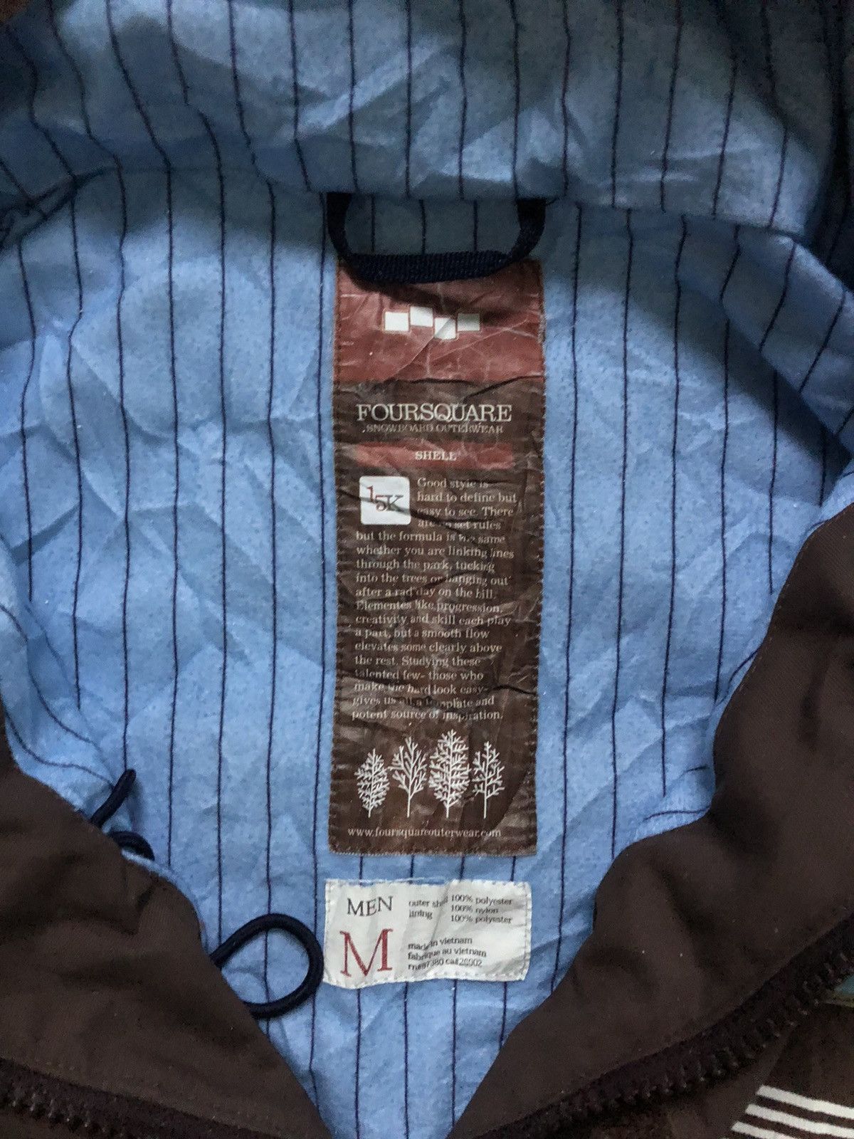 FOURSQUARE Foursquare striped winter ski snowboarding jacket Size US M / EU 48-50 / 2 - 9 Thumbnail