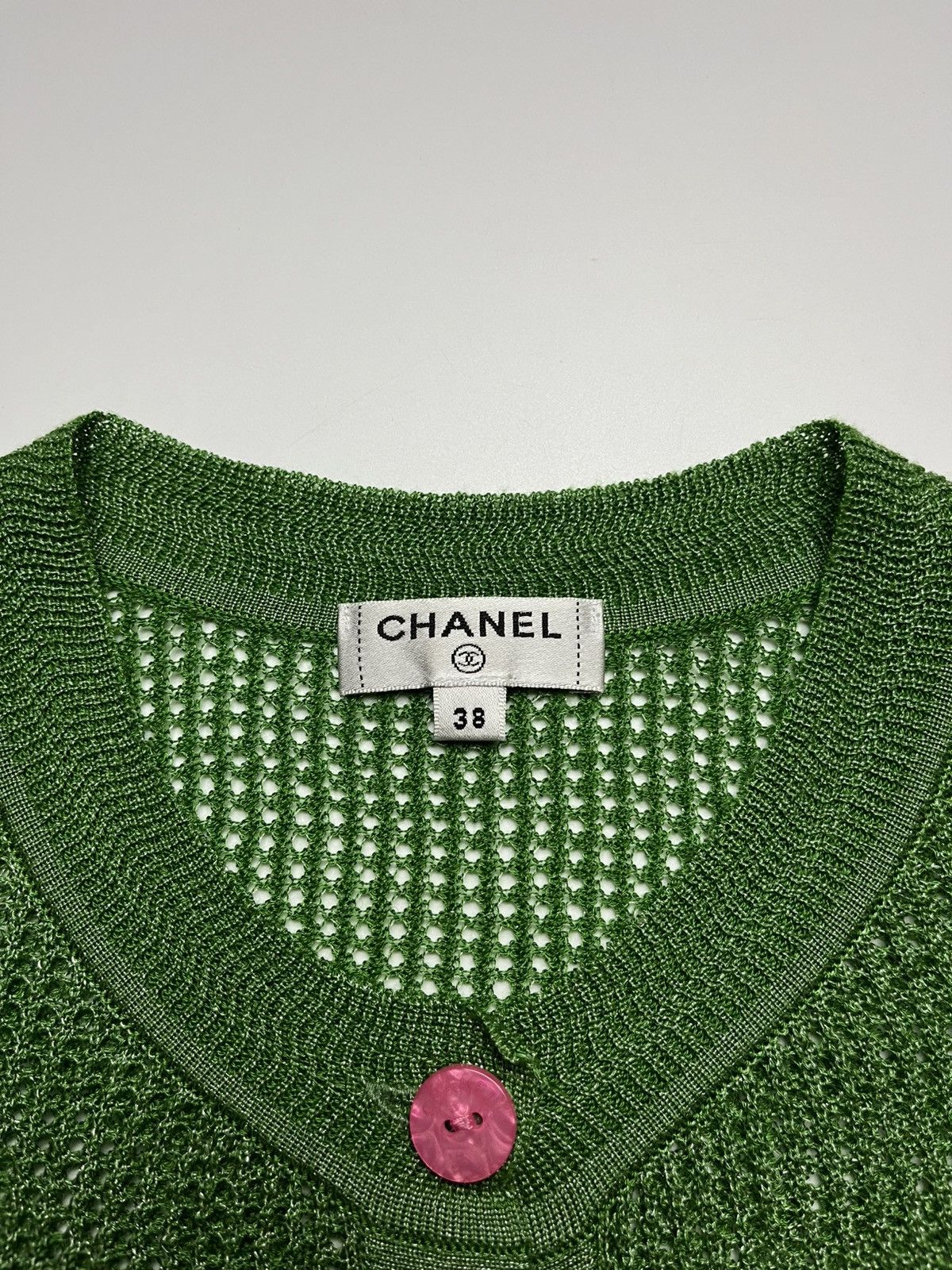Chanel Chanel - Karl Lagerfeld era Open Knit Mesh Cardigan Size XS / US 0-2 / IT 36-38 - 4 Thumbnail