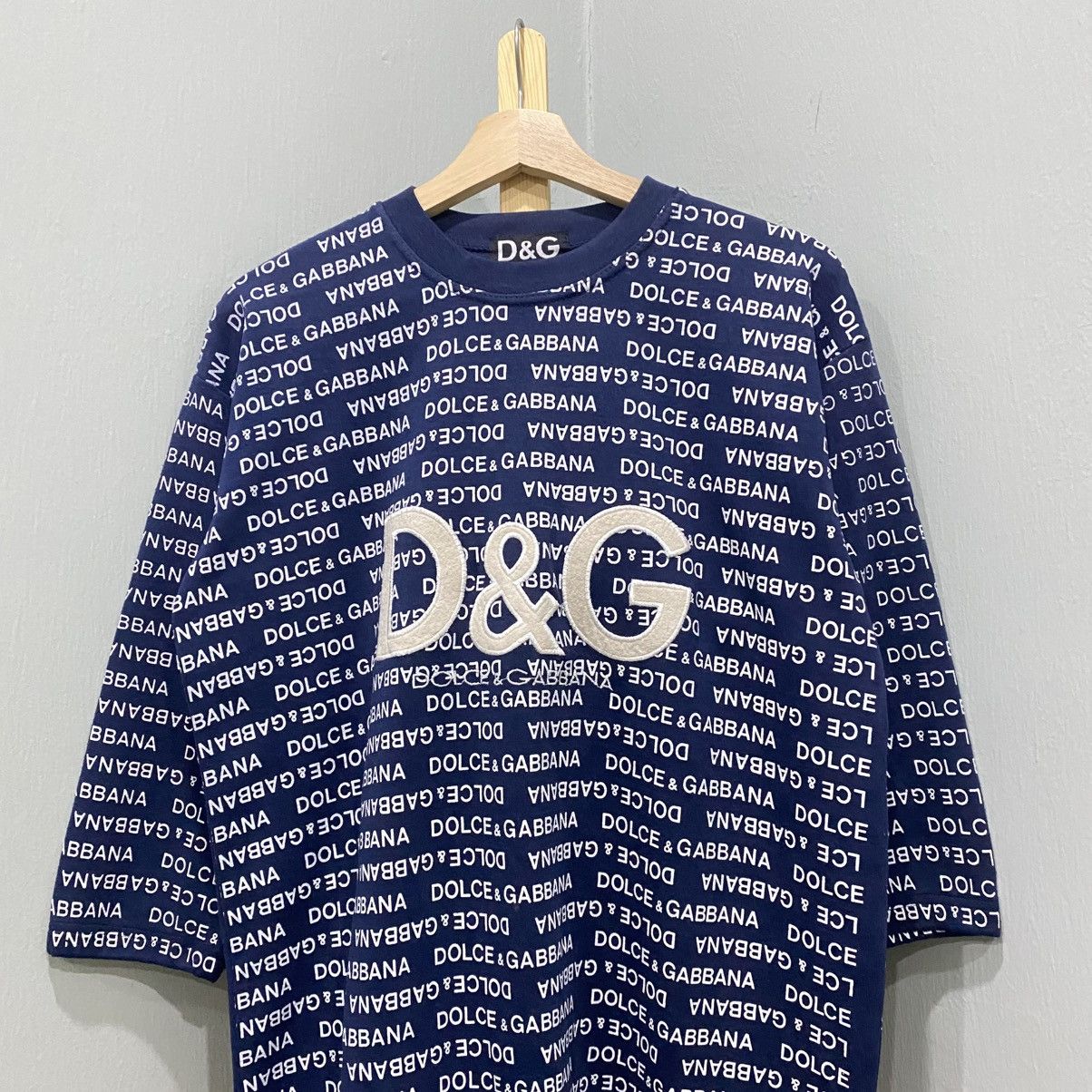Dolce & Gabbana Vintage Dolce & Gabbana All Over Print Spellout T-Shirt Y2K Size US M / EU 48-50 / 2 - 3 Thumbnail