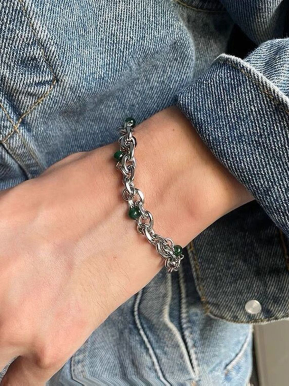 Jewelry Punk Bracelet Y2K Punk Chain Gotch Bracelets Chains Size ONE SIZE - 2 Thumbnail