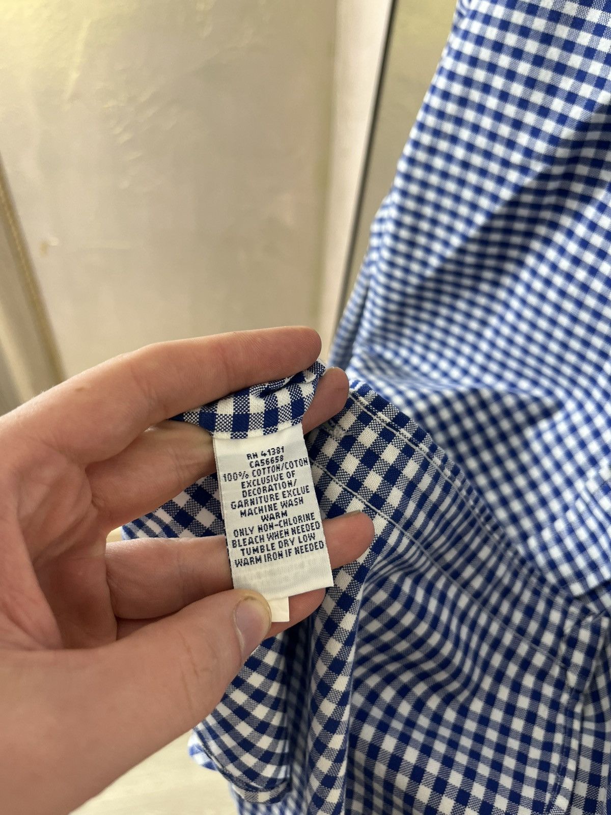 Polo Ralph Lauren Polo Ralph Lauren Gingham Crisp Cotton Button-Down Shirt Size US L / EU 52-54 / 3 - 8 Thumbnail