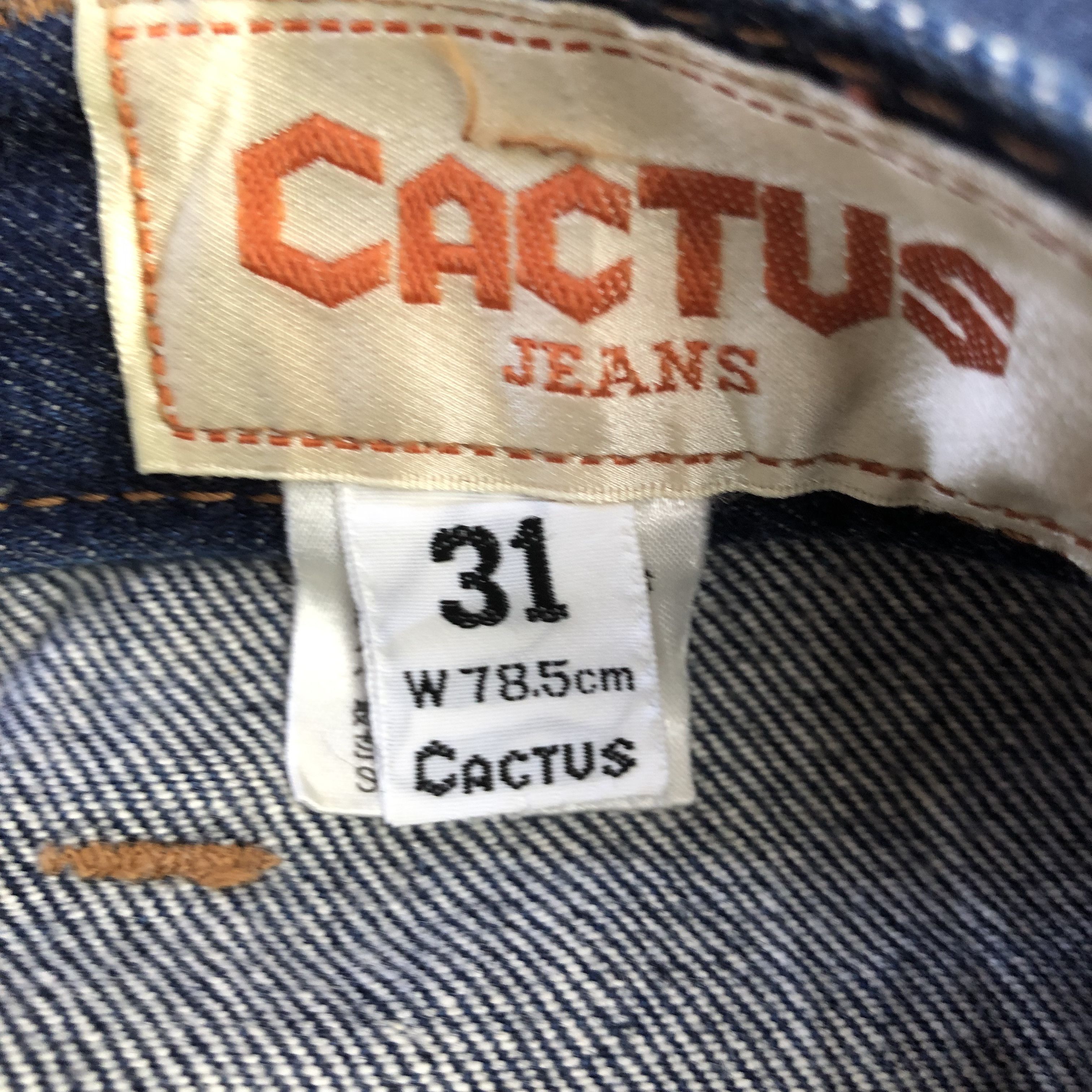Japanese Brand Vintage 70s Cactus Flare Bush Pants Jeans Wide Leg Denim Size US 30 / EU 46 - 8 Thumbnail