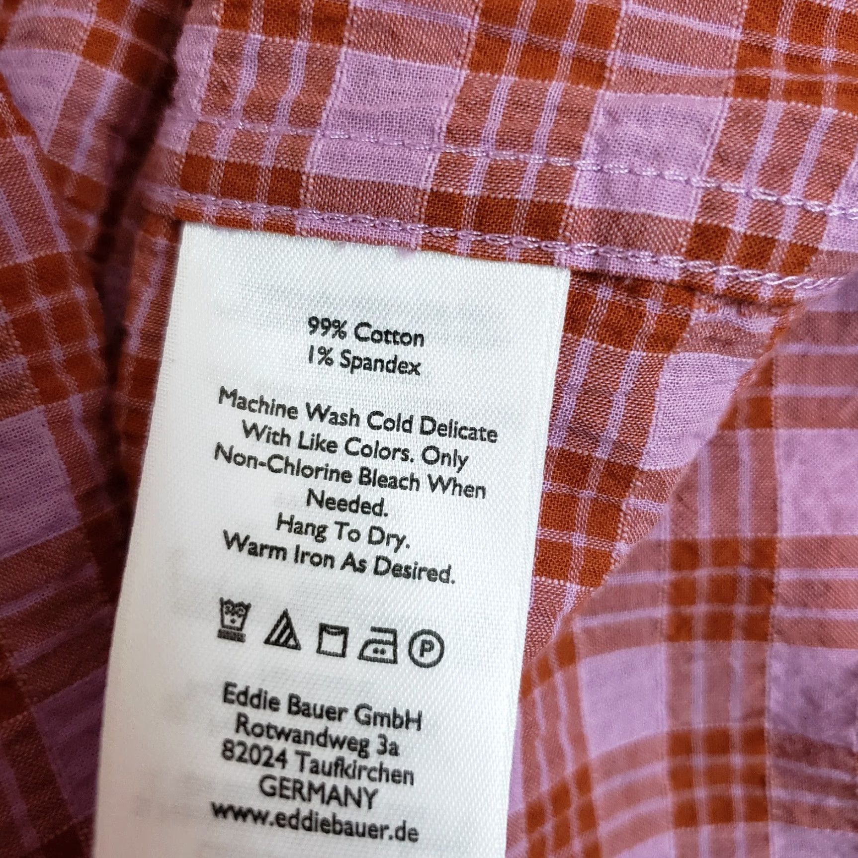 Eddie Bauer Eddie Bauer Womens Button Front Shirt M Purple Red Plaid Shirt Womens Button-Up Casual"} Size M / US 6-8 / IT 42-44 - 5 Thumbnail
