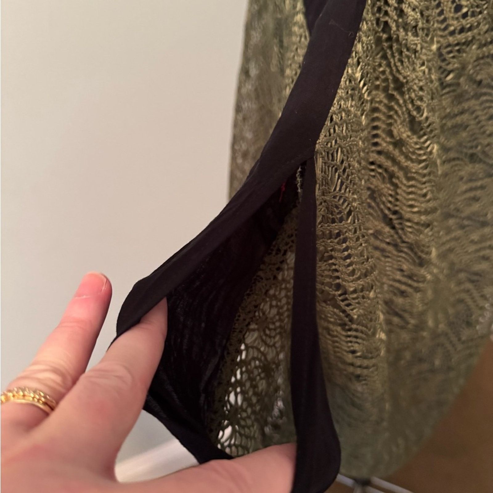 Other Missy Robertson Green Knit Shrug with Embroidery Sz S Size S / US 4 / IT 40 - 6 Thumbnail