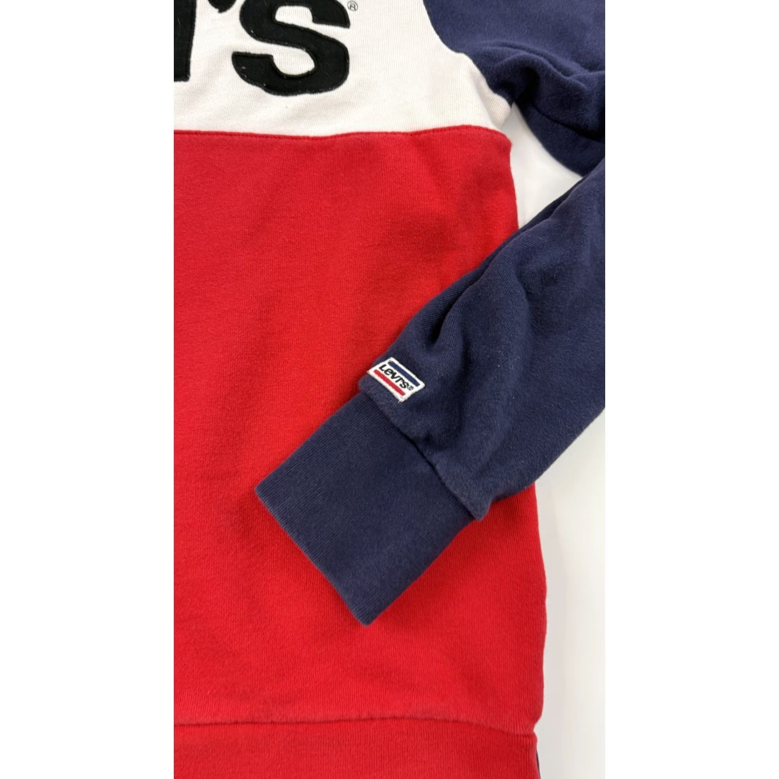 Levi's Levi's Sweatshirt Mens Medium Crew Neck Pullover Colorblock Navy Red White Size US M / EU 48-50 / 2 - 3 Thumbnail