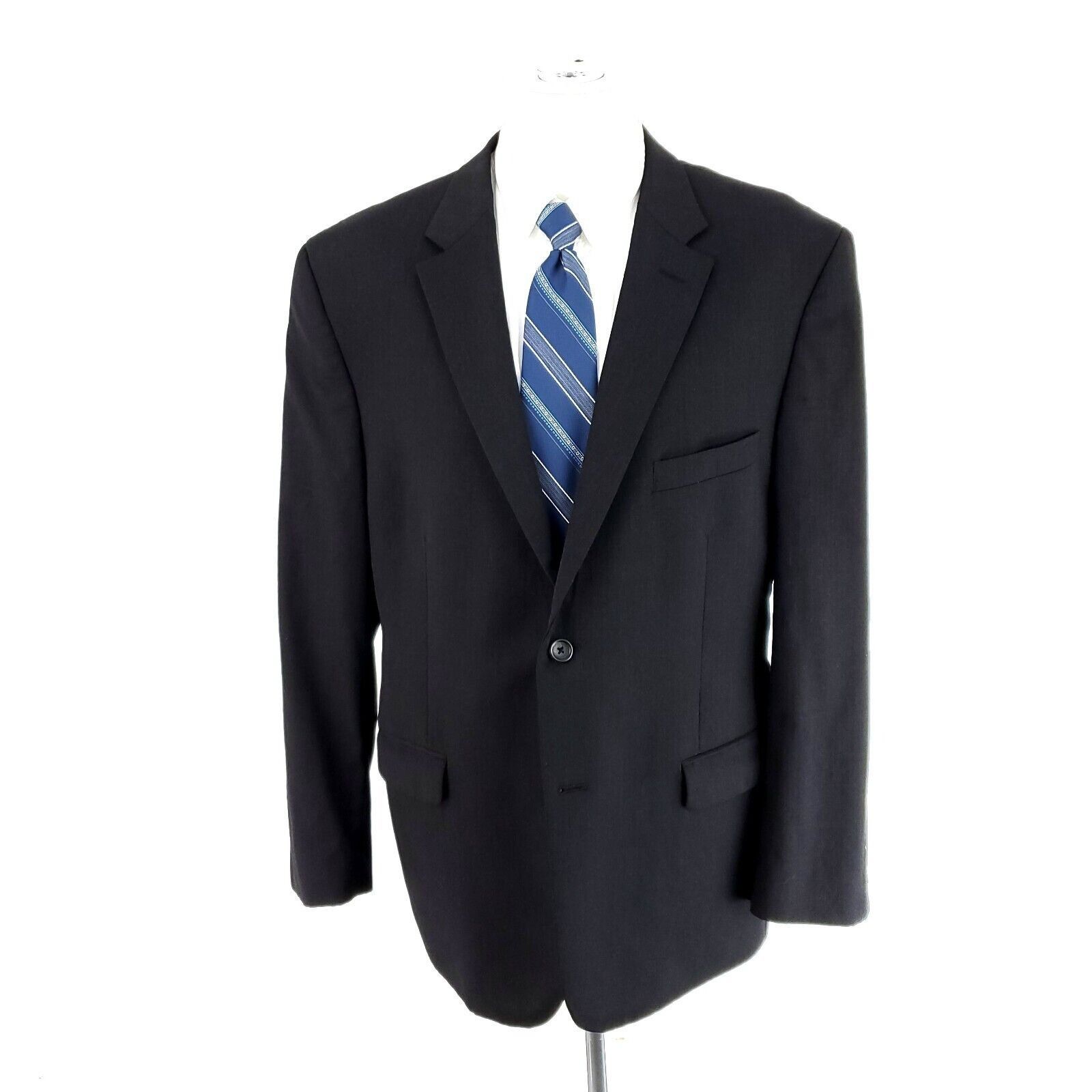 Pronto Uomo Pronto Uomo Wool 2 Button Blazer 44R Charcoal Gray Size 44R - 3 Thumbnail