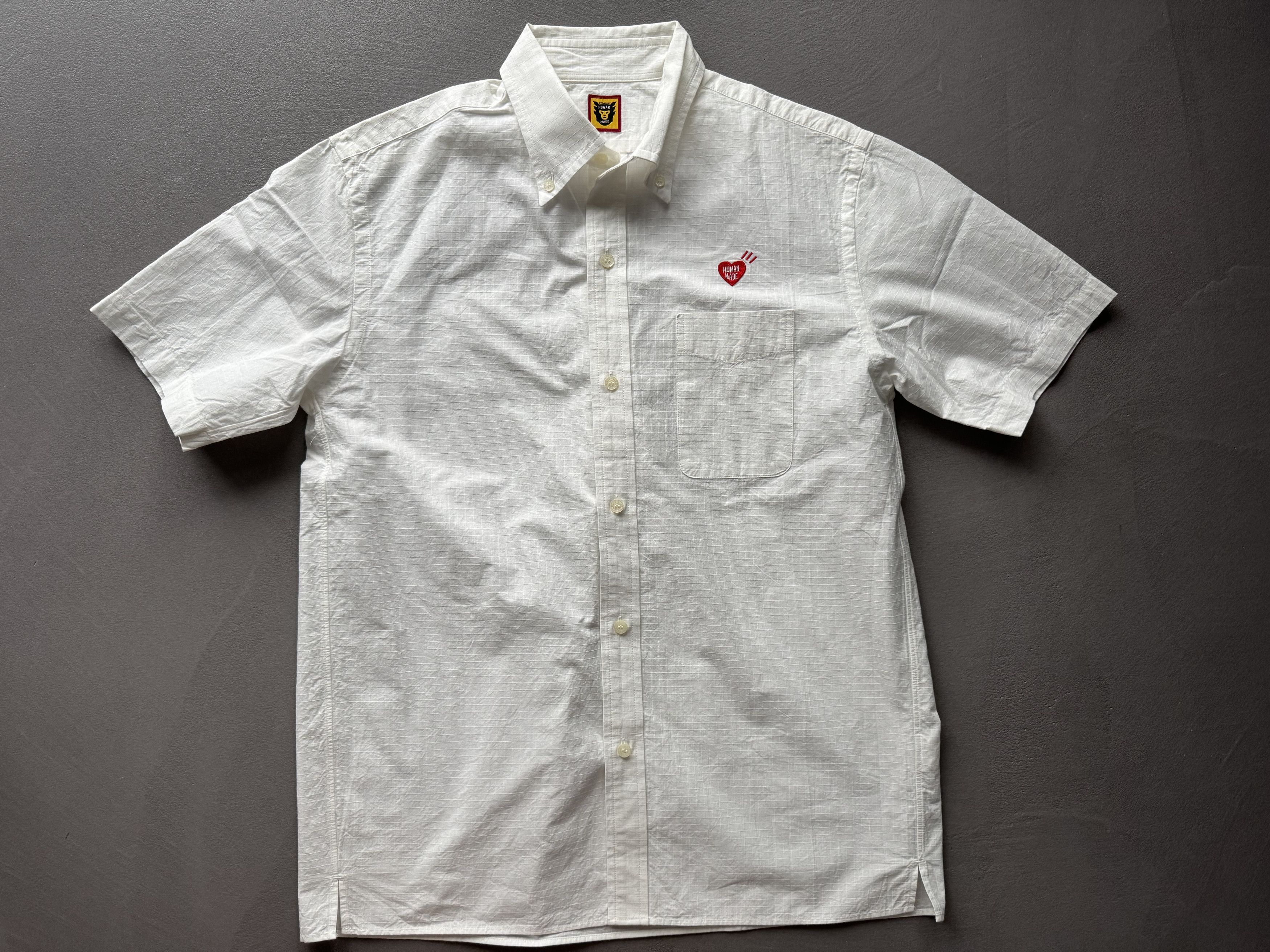 Human Made Human Made Heart Embroidered Ripstop Button Down Shirt Size US L / EU 52-54 / 3 - 2 Thumbnail