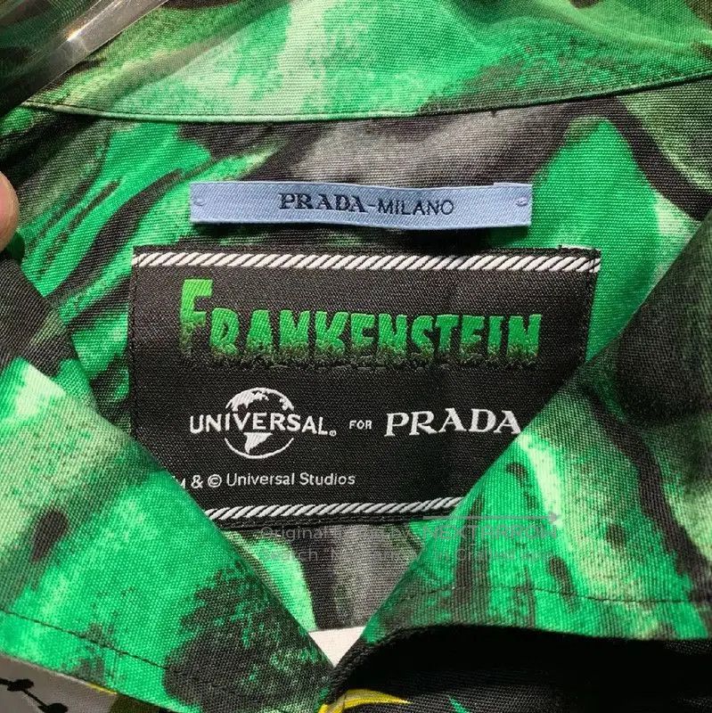 Prada Prada Green Short Sleeve Shirt for Men. Size US S / EU 44-46 / 1 - 2 Thumbnail