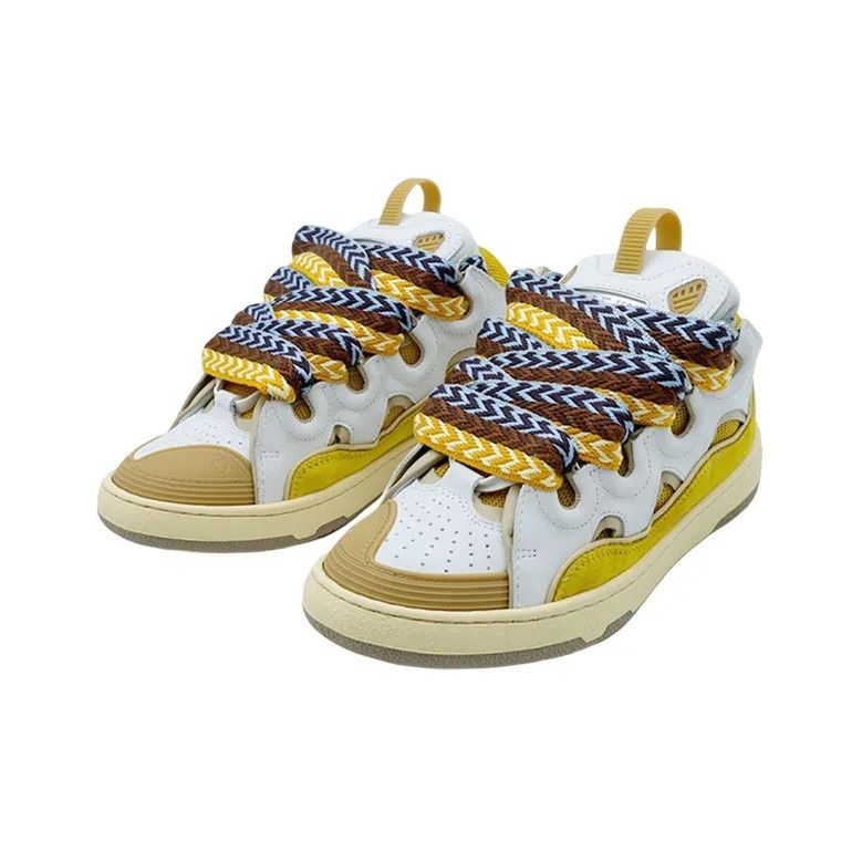 Lanvin o1w1db11124 Curb Skateboard Low Top Sneakers in Multicolor Size US 8 / IT 38 - 2 Thumbnail