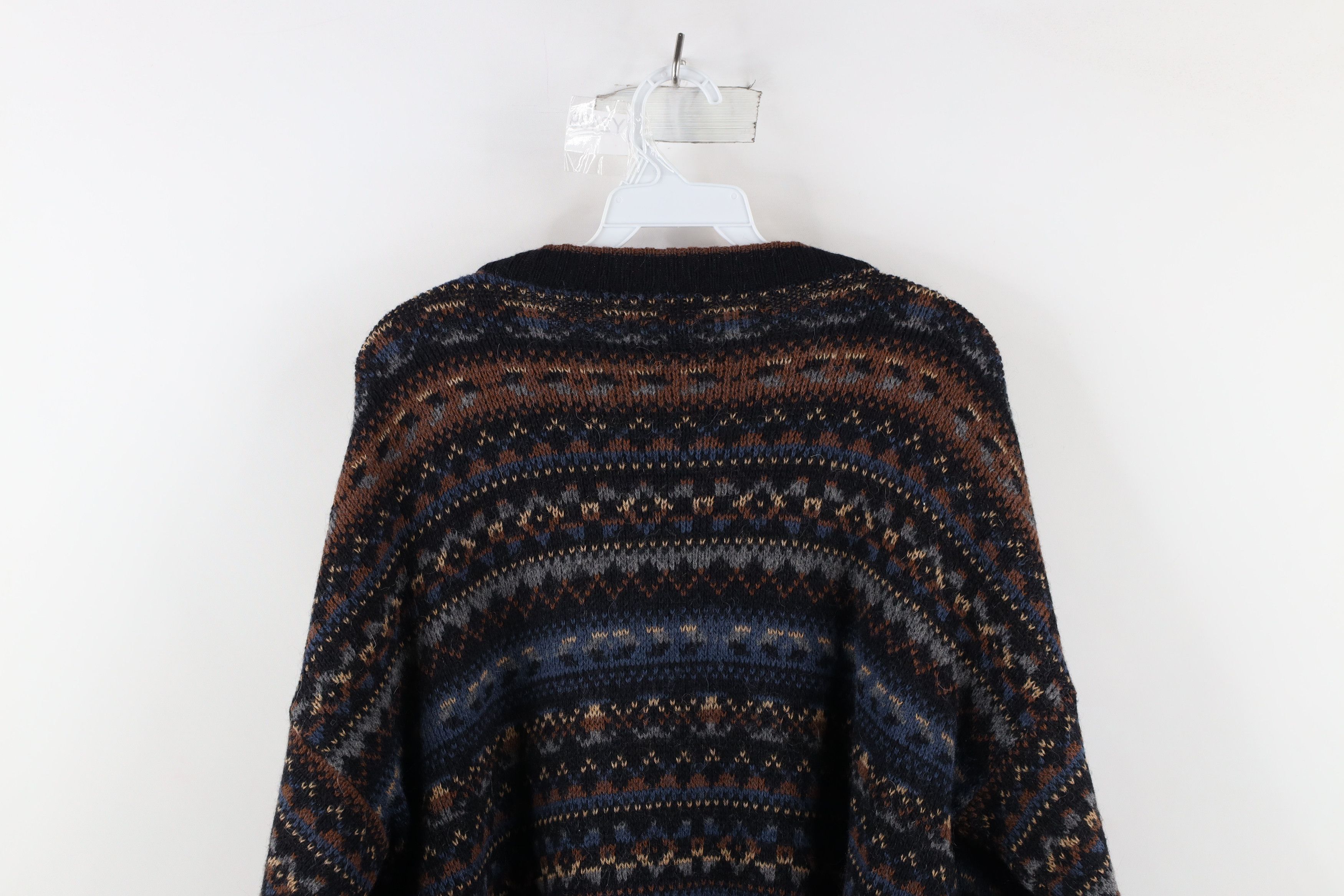 Vintage Vintage 90s Streetwear Wool Blend Knit Fair Isle Sweater Size US M / EU 48-50 / 2 - 6 Thumbnail