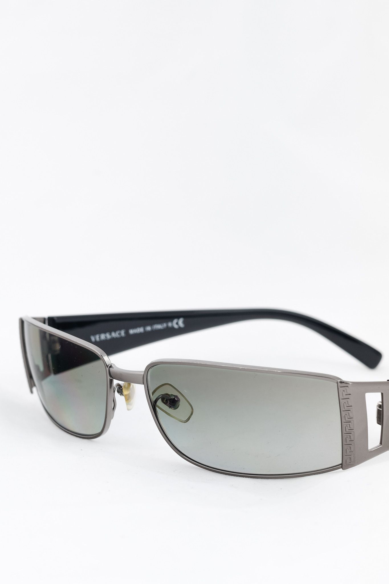 Versace Versace VE2021 Black Medusa-Temple Rectangle Sunglasses Size ONE SIZE - 6 Thumbnail
