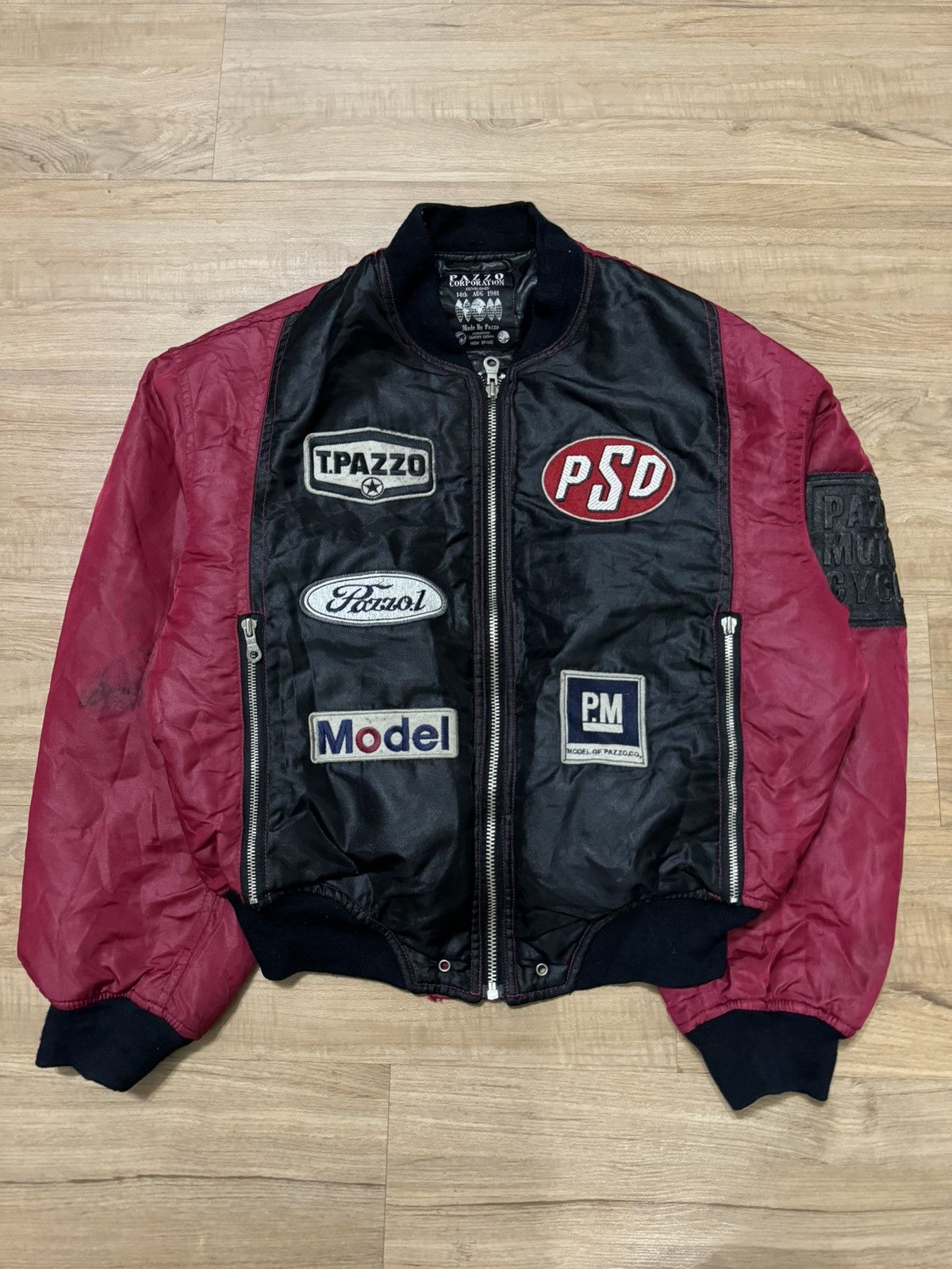 Other Vintage Pazzo Reversible Patchworks Bikers Jacket Size US M / EU 48-50 / 2 - 1 Thumbnail