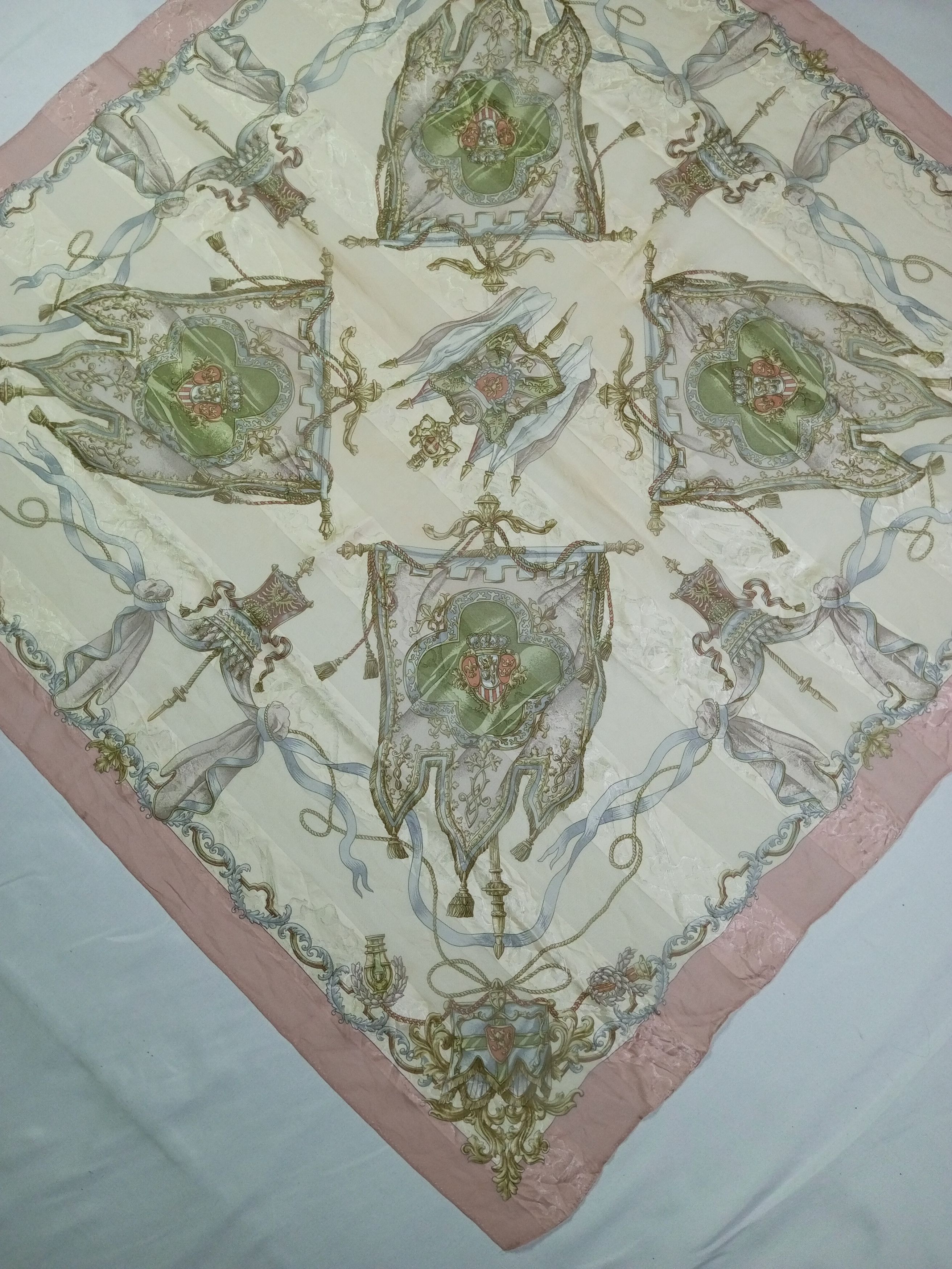 Japanese Brand FB Silk Scarf Handkerchief Neckerchief Size ONE SIZE - 5 Thumbnail