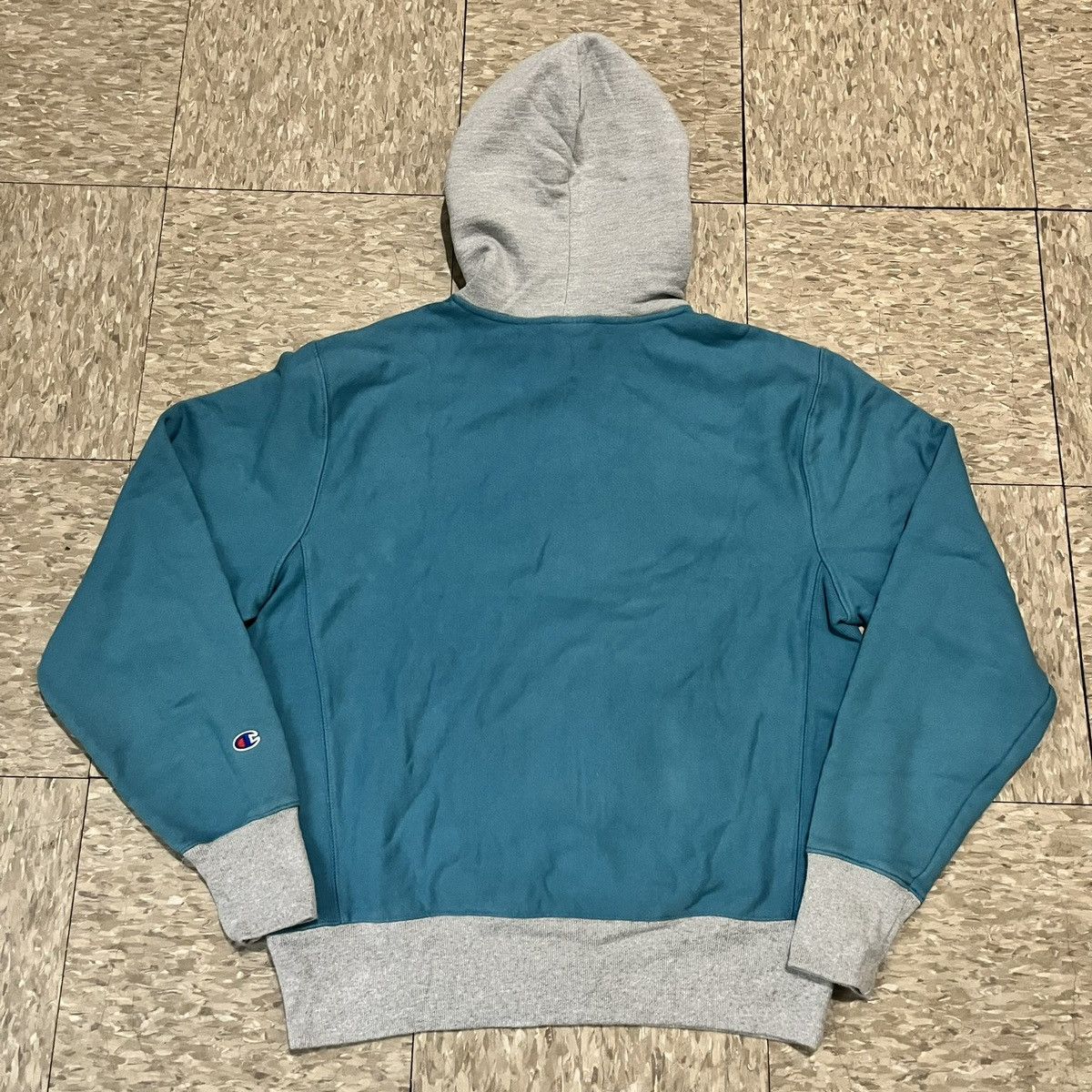 Champion Vintage Champion Two-Tone Hoodie – Teal / Grey Size US M / EU 48-50 / 2 - 4 Thumbnail