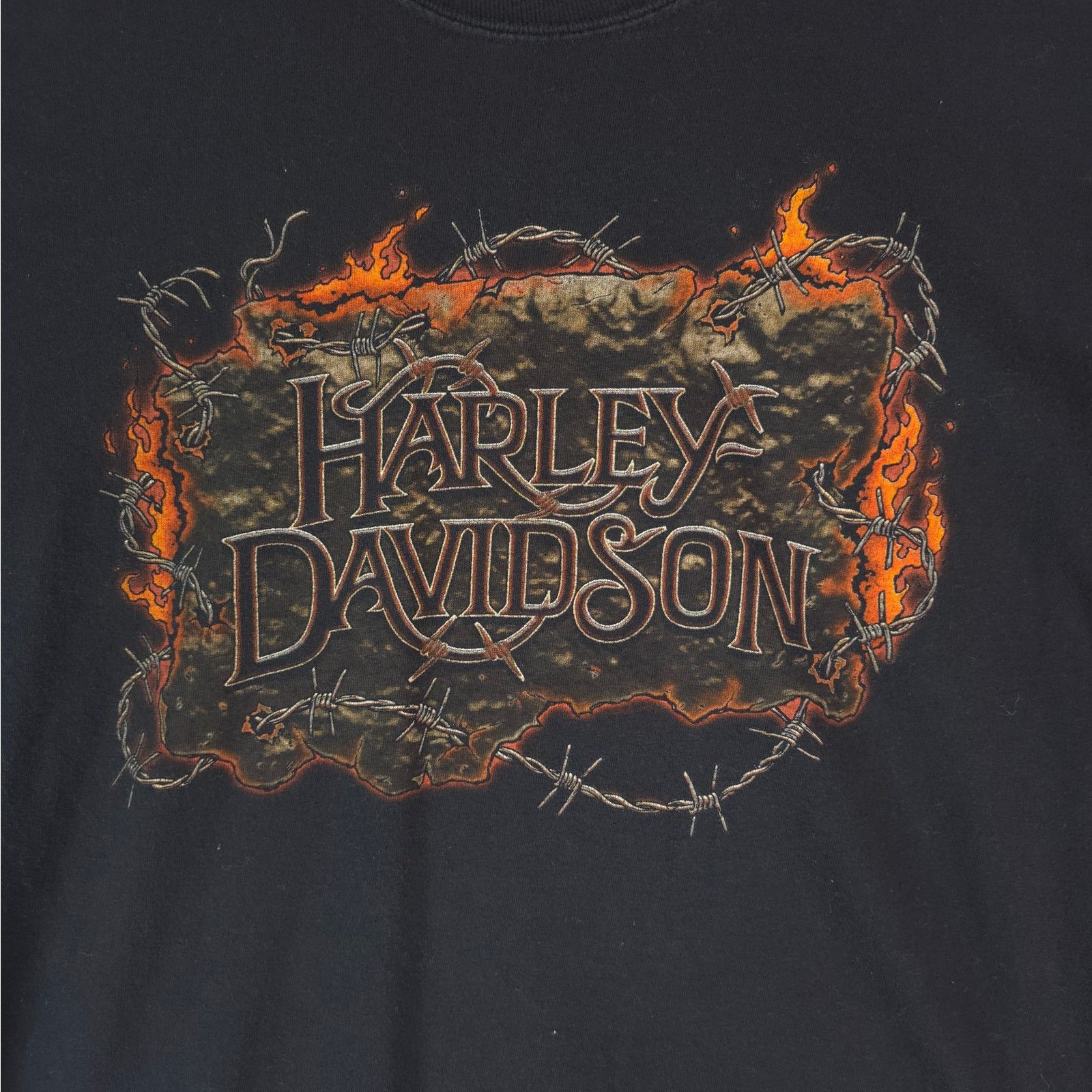 Harley Davidson Harley Davidson T-Shirt Mens L Cotton Orange Virginia USA Size US L / EU 52-54 / 3 - 1 Thumbnail