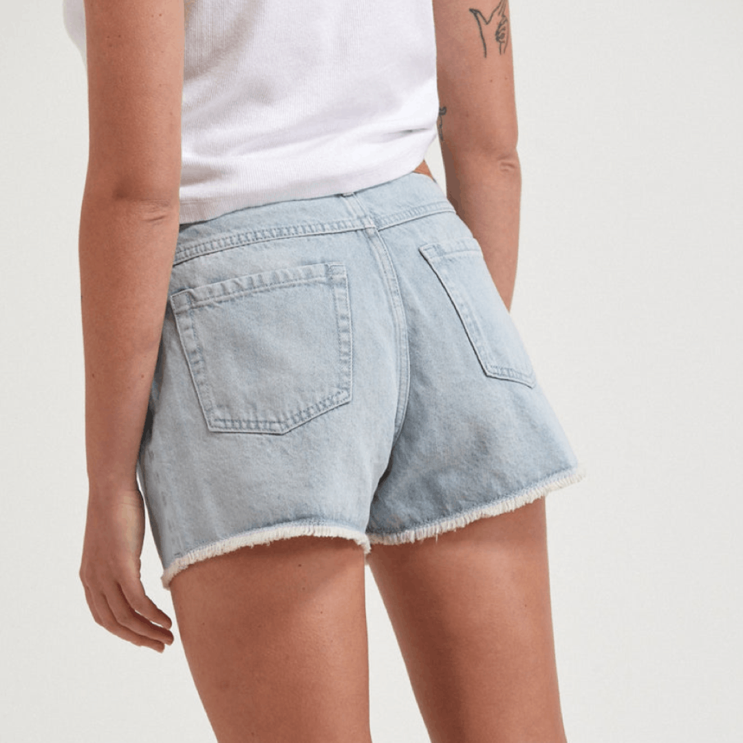 Afends Sample NWT Afends - Isabella - Hemp Denim Low Rise Shorts Size 26" / US 2 / IT 38 - 8 Thumbnail
