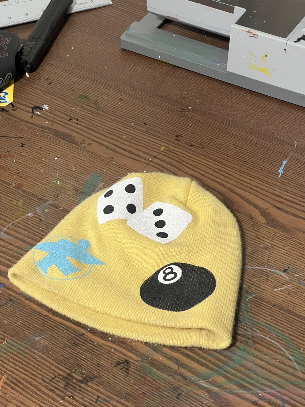 Stussy Stussy mixed logo skull cap ‘pale yellow’ Size ONE SIZE - 3 Thumbnail