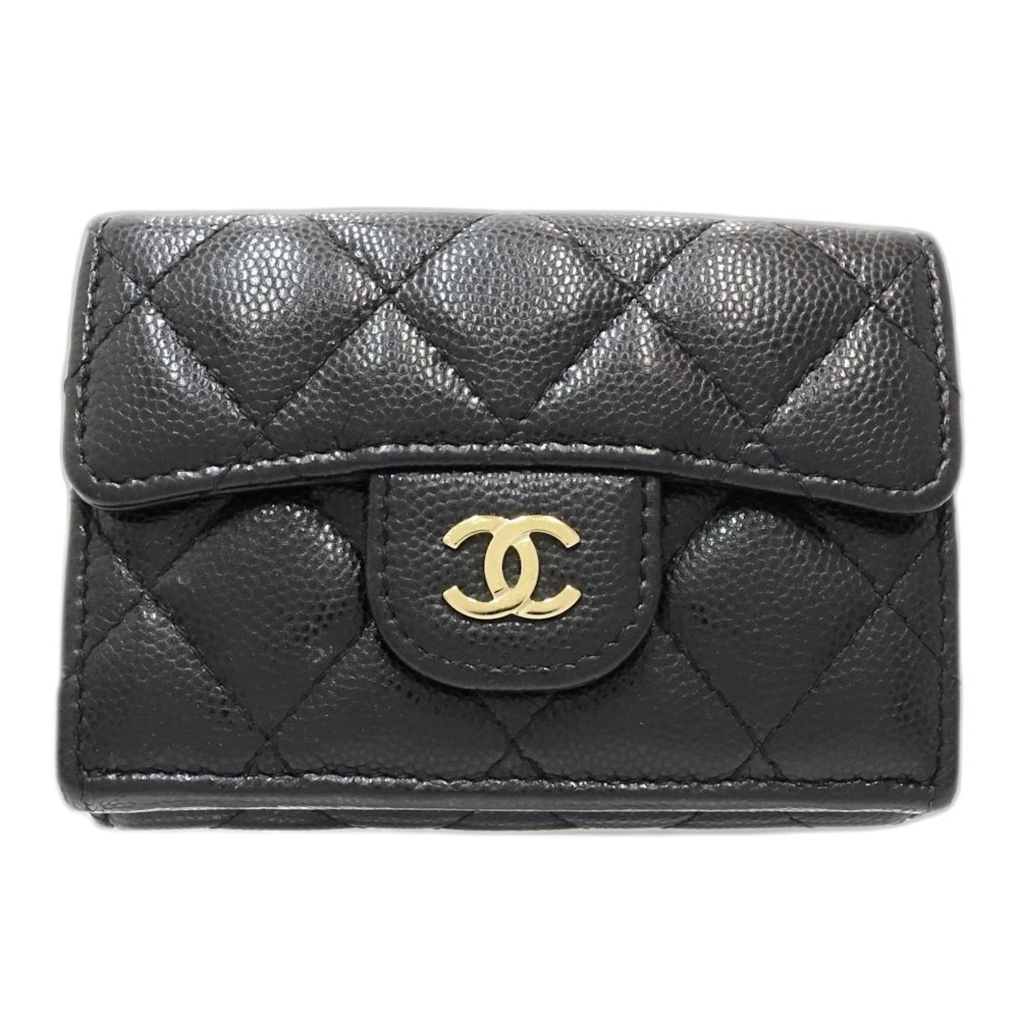 Chanel Tri-fold Wallet AP0230 Matelasse Coco Mark Classic Small