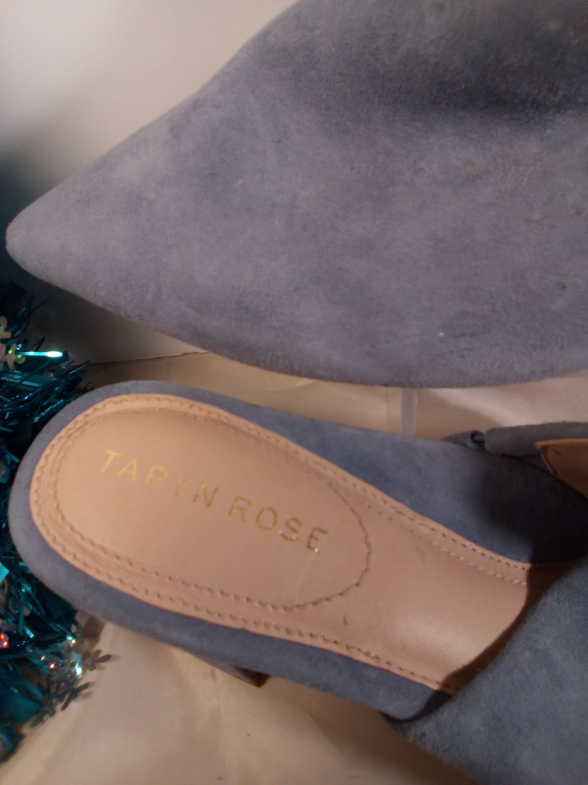 Other TARYN ROSE LIGHT BLUE SUEDE LEATHER SLIDER CASUAL SANDAL 9M Size US 9 / IT 39 - 3 Thumbnail