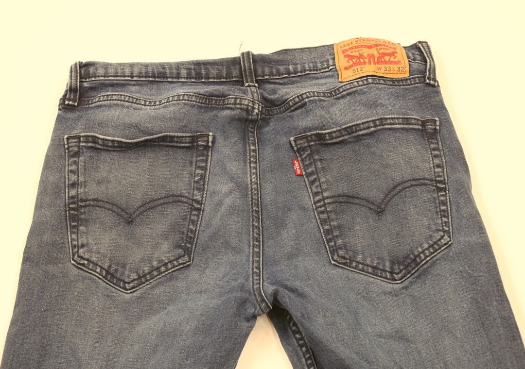 Levi's × Vintage Vintage Y2K Levis 512 Stretch Slim Fit Tapered Leg Jeans Size US 33 - 7 Thumbnail