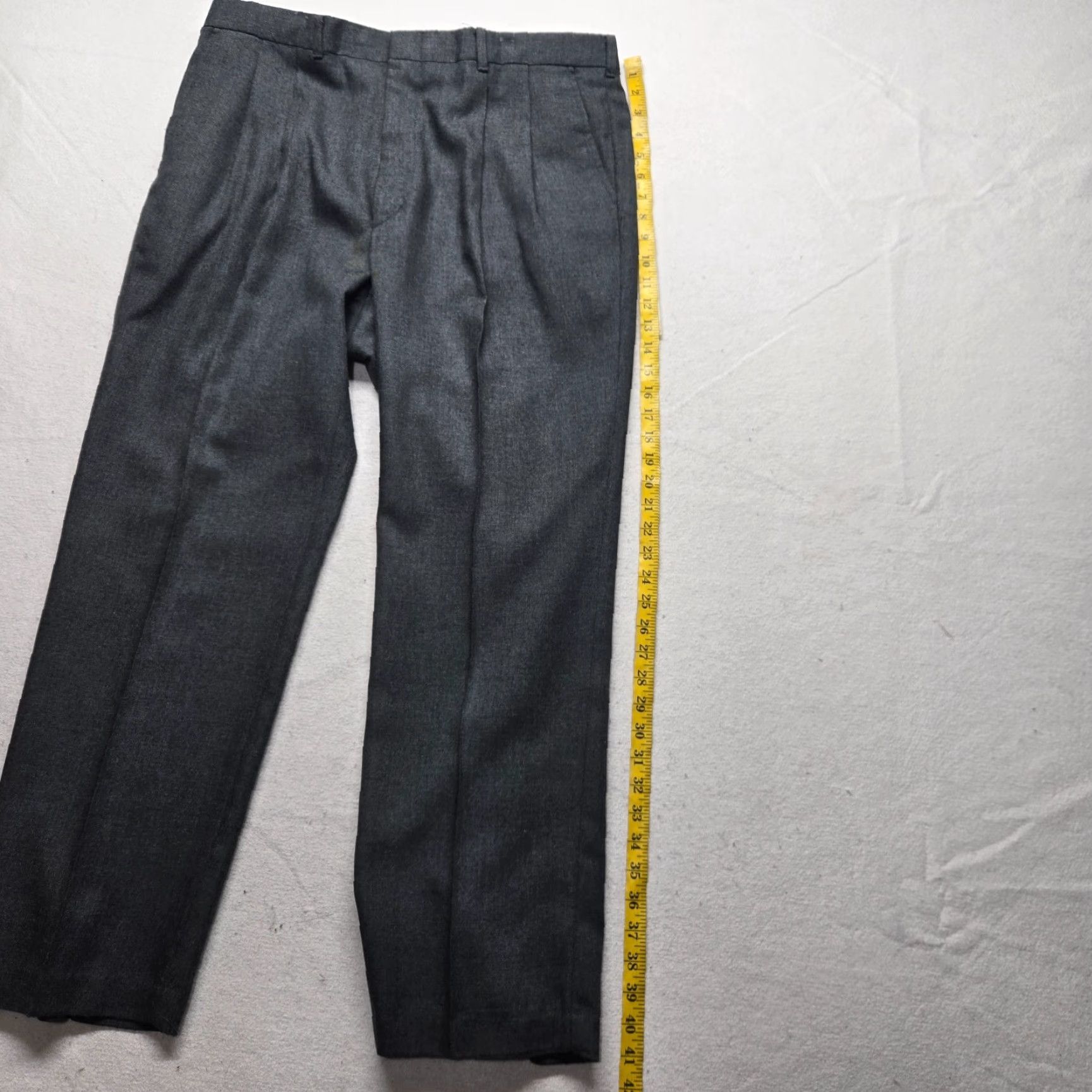 Vintage Gray Dress Pants Straight Leg Adult Men's Size 38 x 30 S Size US 38 / EU 54 - 7 Thumbnail