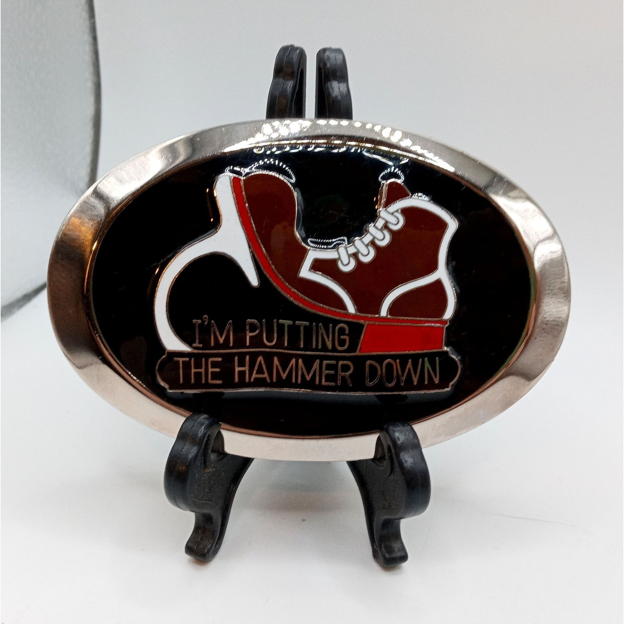 Other Putting The Hammer Down Belt Buckle Vintage Trucker Western Size ONE SIZE - 10 Thumbnail