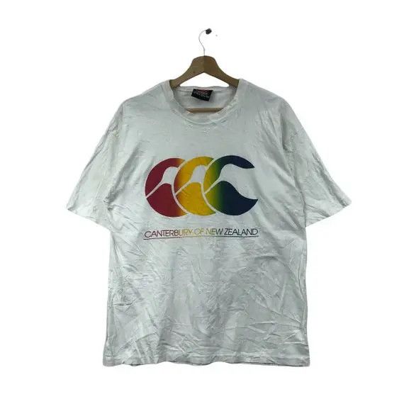 Canterbury of New Zealand Vtg 90’ CANTERBURY NEW ZEALAND Rainbow Logo Tee Shirt Size US M / EU 48-50 / 2 - 1 Thumbnail