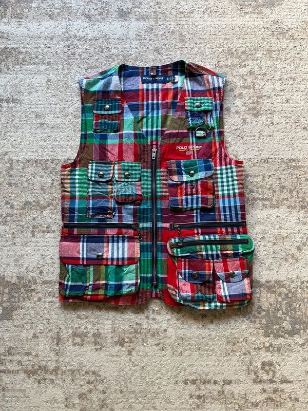Polo Ralph Lauren Ralph Lauren Polo Sport Sz XS Plaid Retro Fisher Vest Size US XS / EU 42 / 0 - 1 Thumbnail