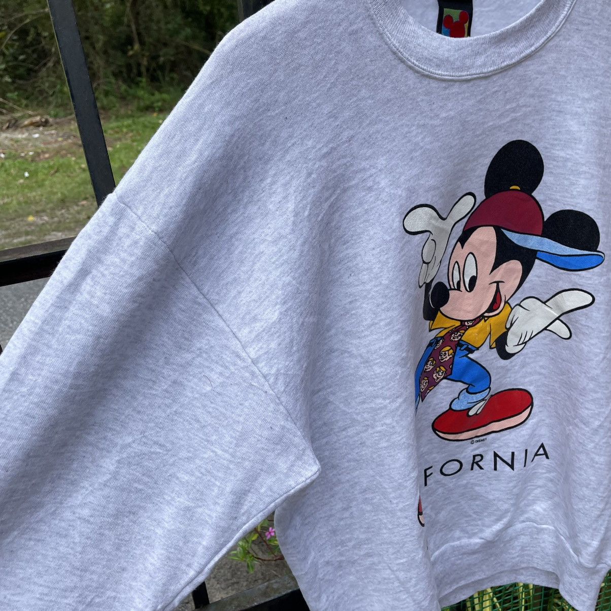 Disney × Mickey Mouse × Vintage 🔥Vintage Mickey Mouse California Big Logo Sweatshirts Size US M / EU 48-50 / 2 - 6 Thumbnail