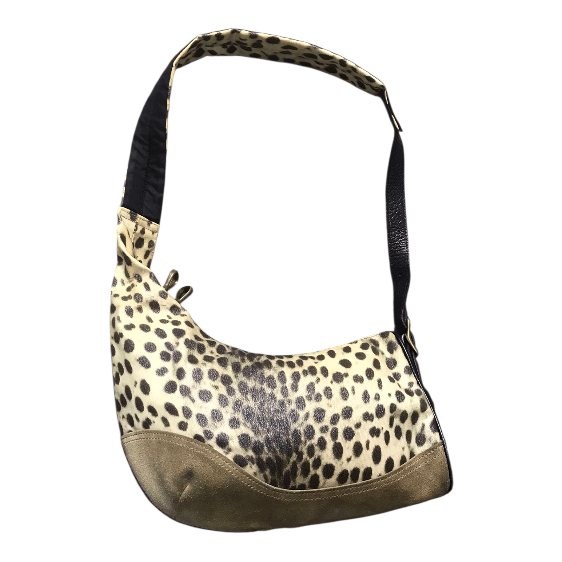 Japanese Brand Leopard Style Banana Half Leather Sling Bag Size ONE SIZE - 5 Thumbnail