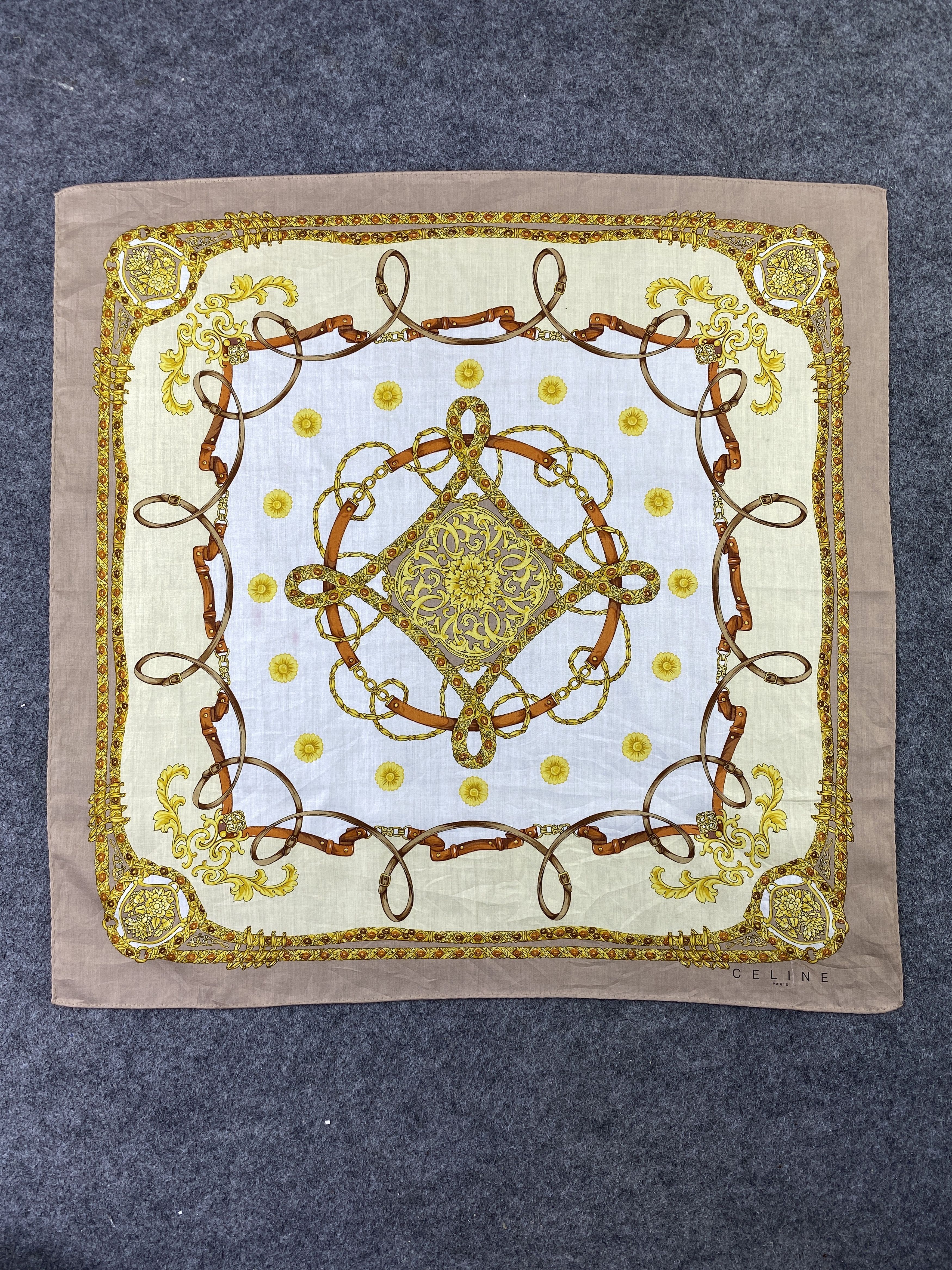 Celine Celine handkerchief bandana neckerchief-B376 Size ONE SIZE - 3 Thumbnail